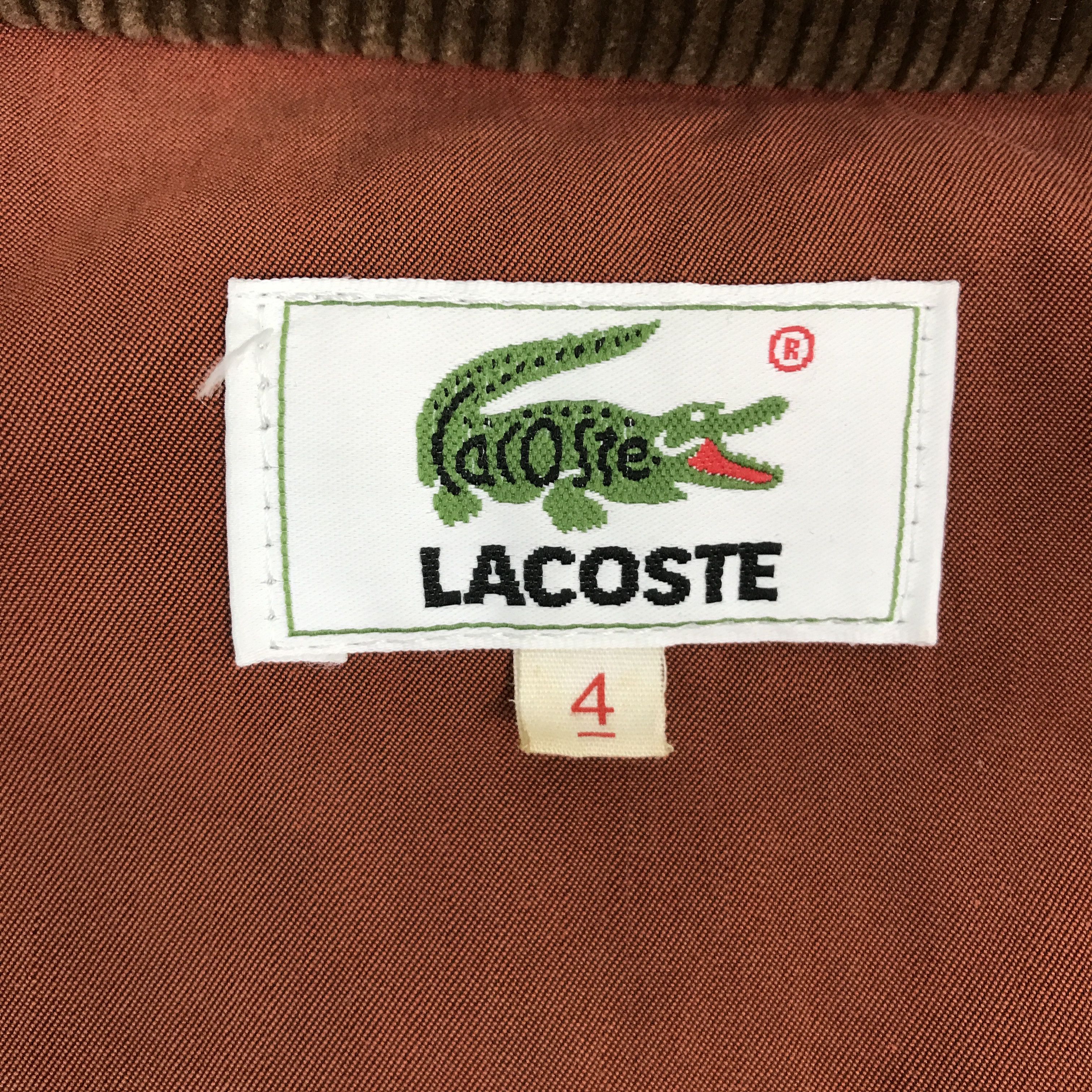 Lacoste × Vintage Vtg Lacoste Snap Button Collar Corduroy jacket Size US XL / EU 56 / 4 - 10 Thumbnail