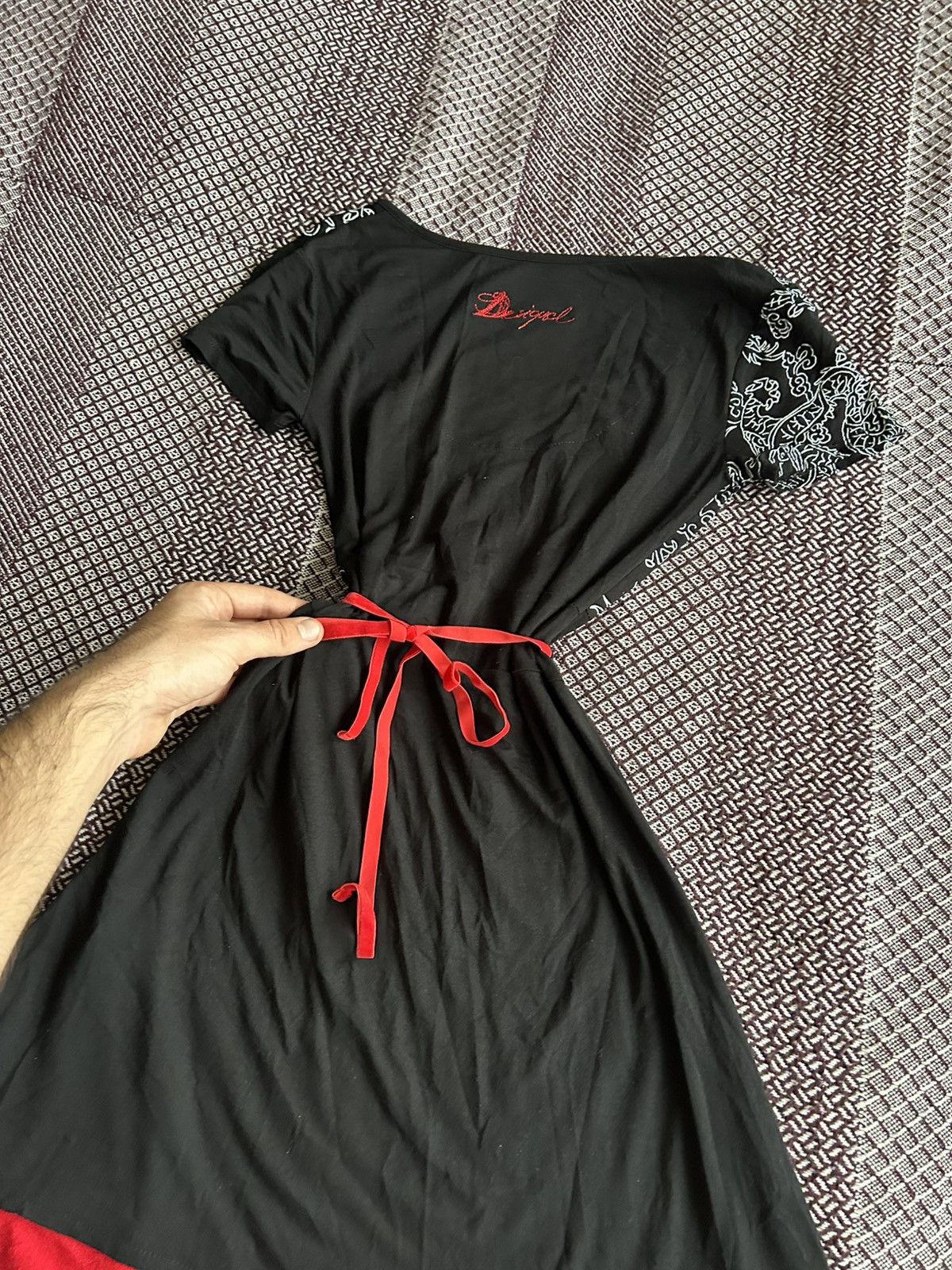 Desigual Vintage Desigual Tatoo Midi Dress Avantgarde Style Y2K Sz S Size S / US 4 / IT 40 - 10 Thumbnail