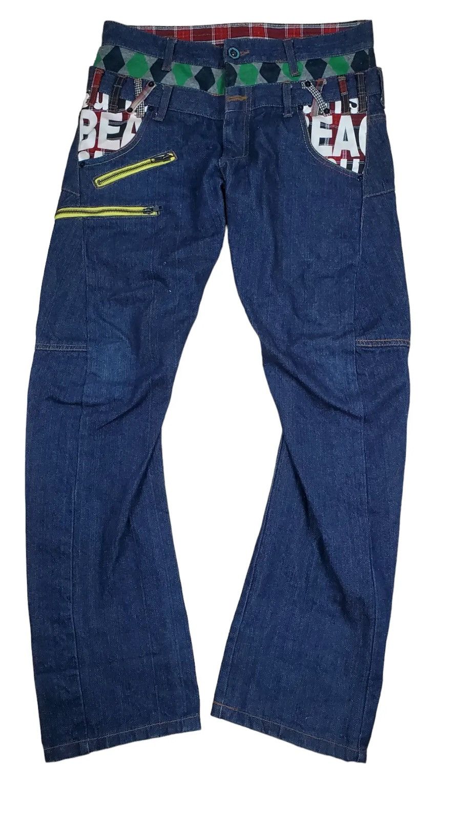 Japanese Brand × Vintage 🔥Vintage Denim Double Waist Japan 🔥 Size US 34 / EU 50 - 1 Thumbnail