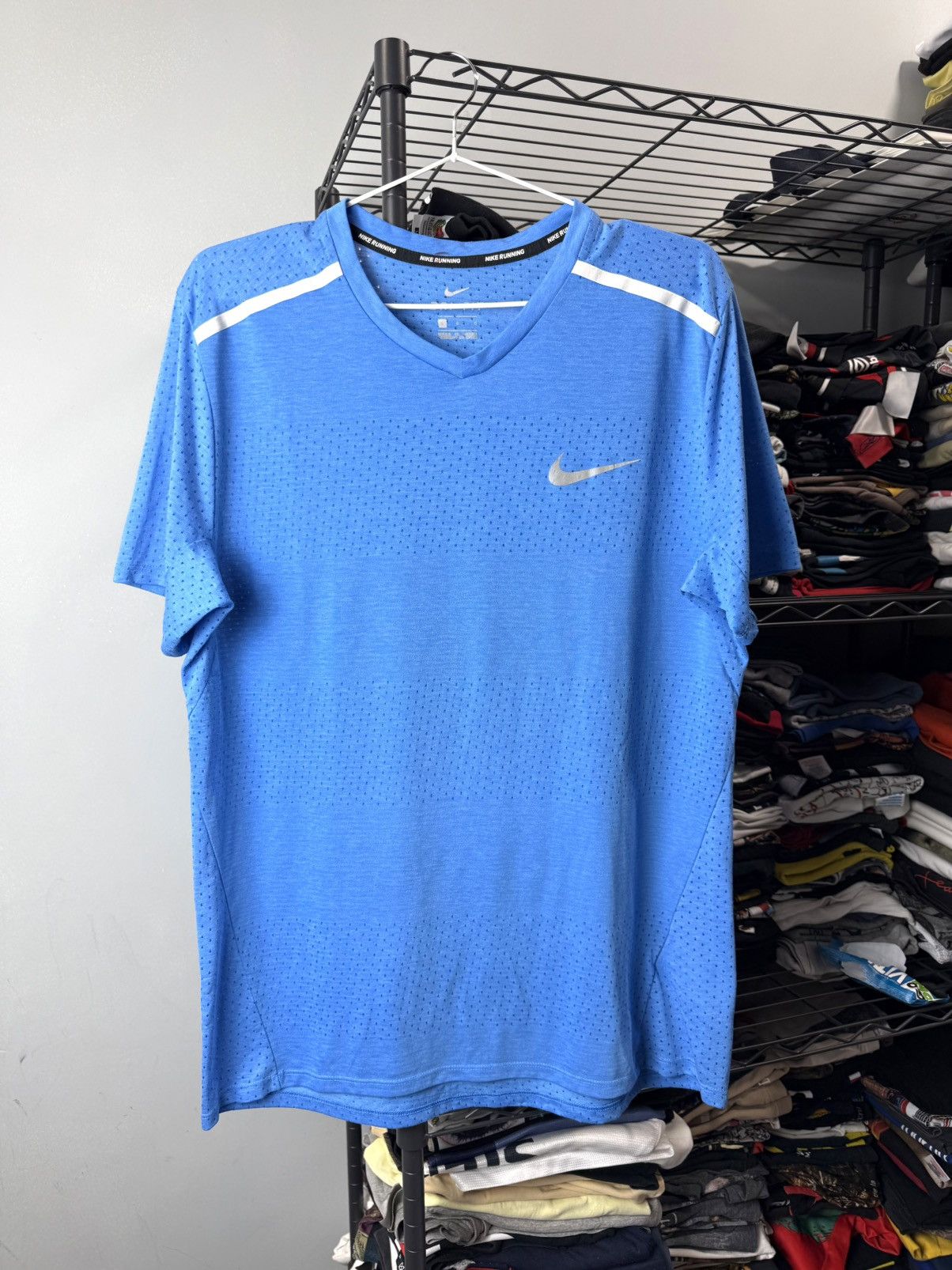 Nike Nike Running Mesh T Shirt Reflective Size US L / EU 52-54 / 3 - 1 Thumbnail