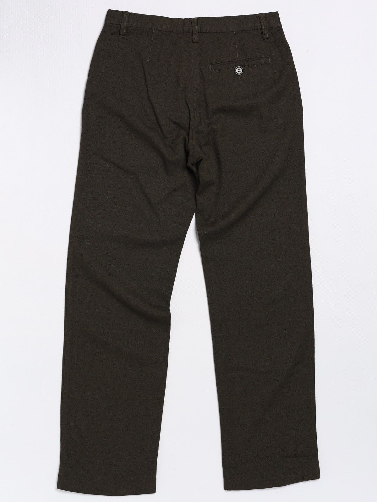 Dirk Bikkembergs Bikkembergs Vintage Viscose Pants Khaki Olive Green Trousers Size US 30 / EU 46 - 7 Thumbnail