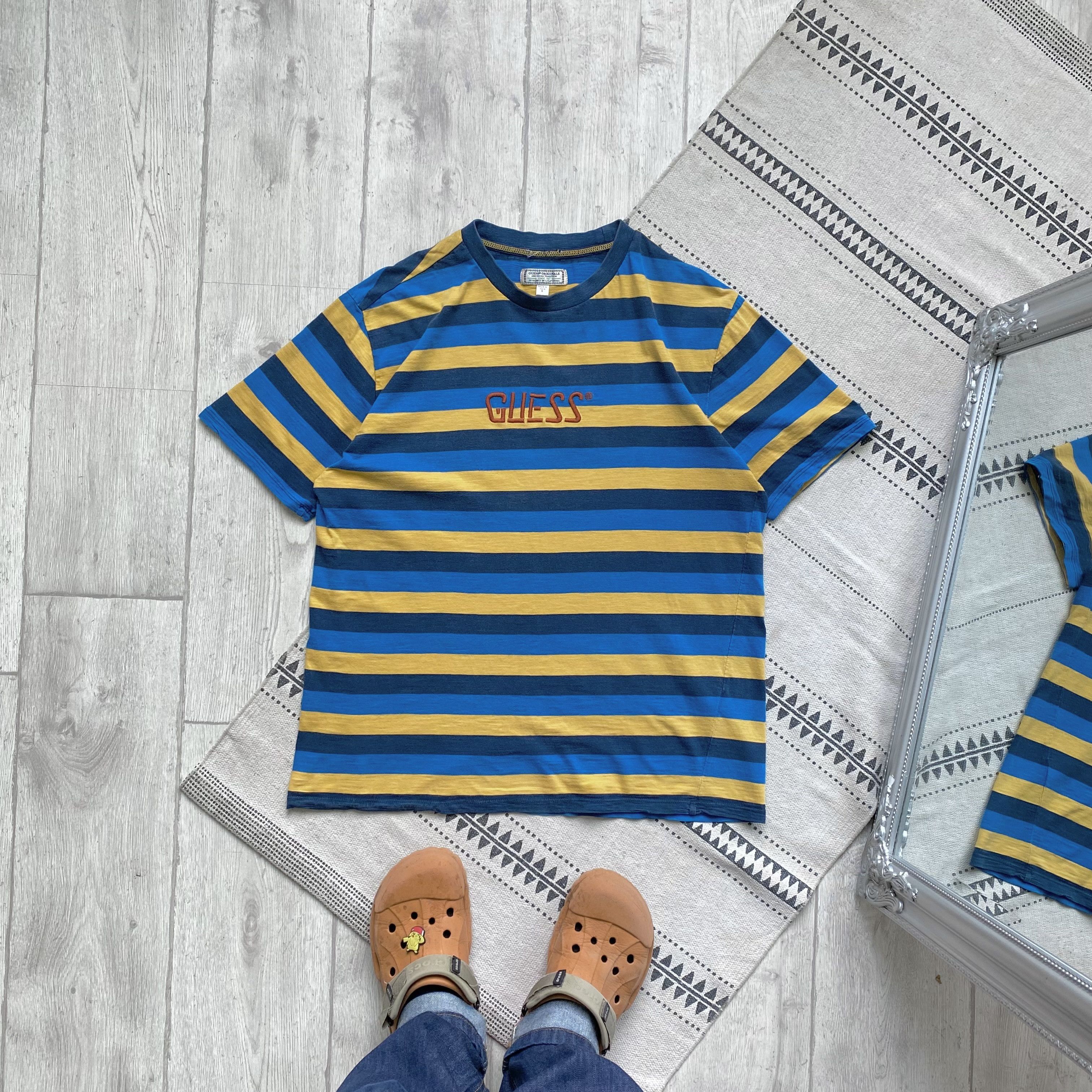 Guess Vintage Guess striped tee Asap rocky vibe t-shirt Size US M / EU 48-50 / 2 - 1 Thumbnail