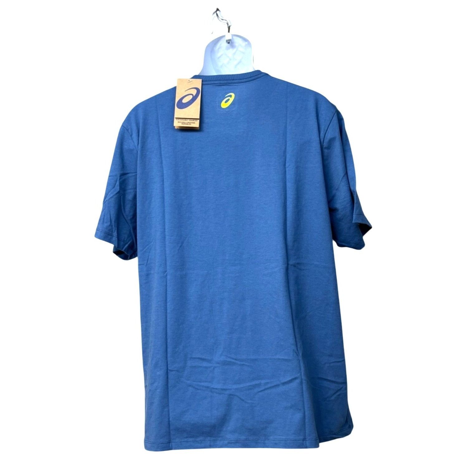 Asics ASICS Stripe Men's Short Sleeve Tee, Blue, 2XL Size US XXL / EU 58 / 5 - 3 Thumbnail