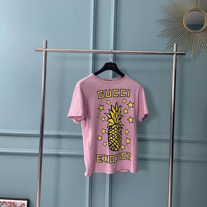 Gucci Gucci Pink Pineapple Short Sleeve T-Shirt Size US XXS / EU 40 - 1 Thumbnail