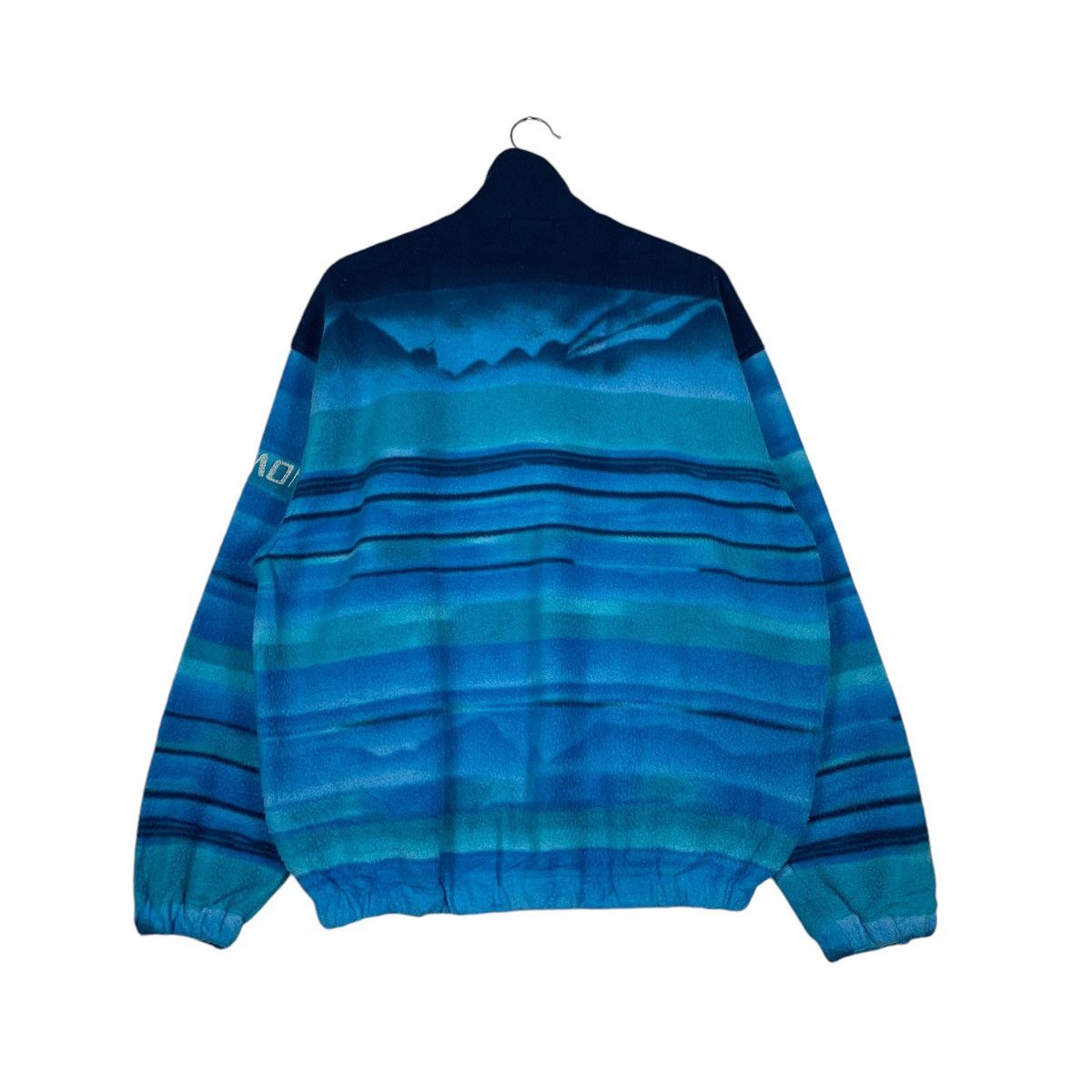 SALOMON Half Zip Pullover Blue Fleece #1360-C61