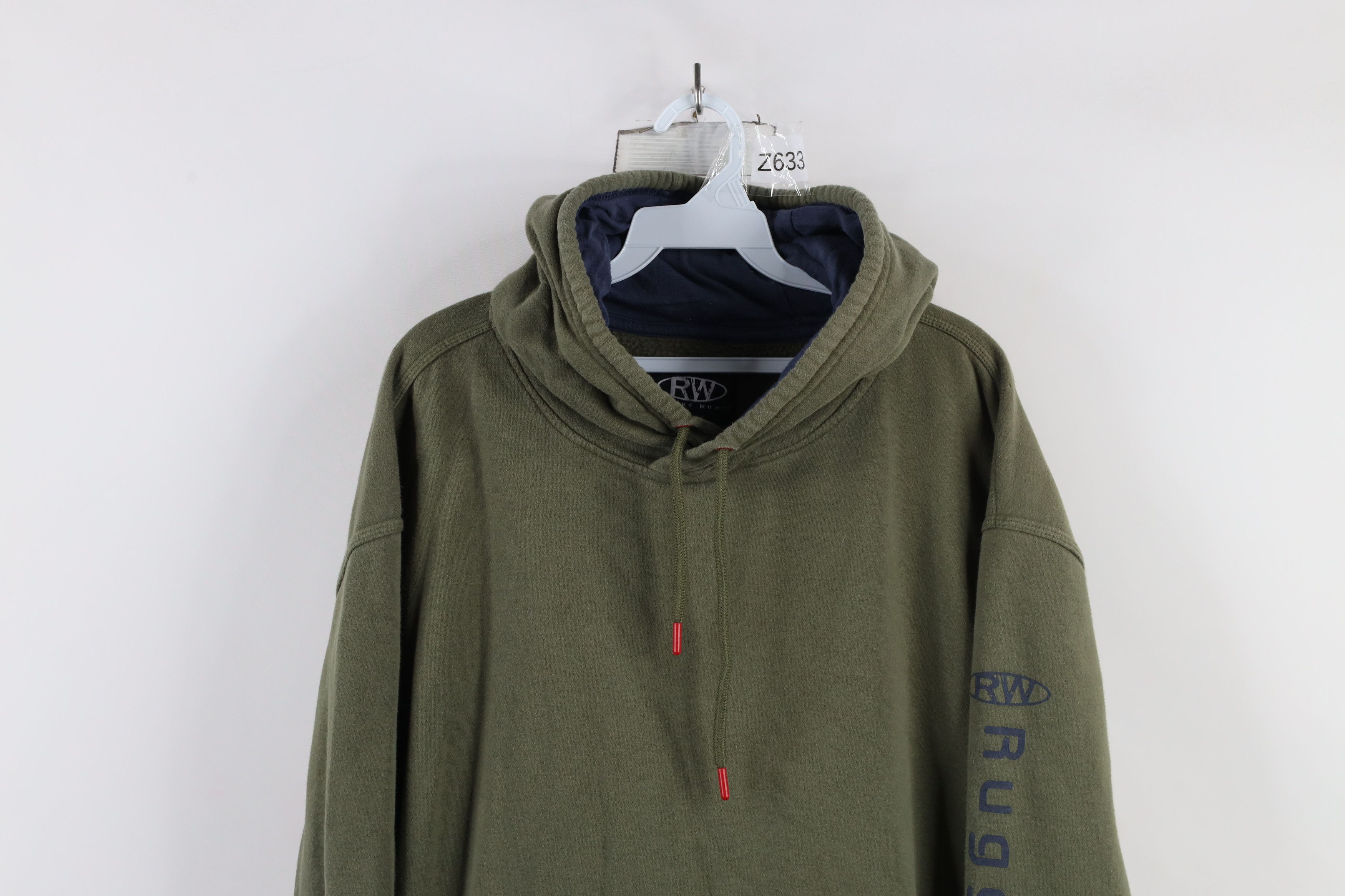 Vintage Vintage Streetwear Blank Hoodie Sweatshirt Army Green Size US XL / EU 56 / 4 - 2 Thumbnail