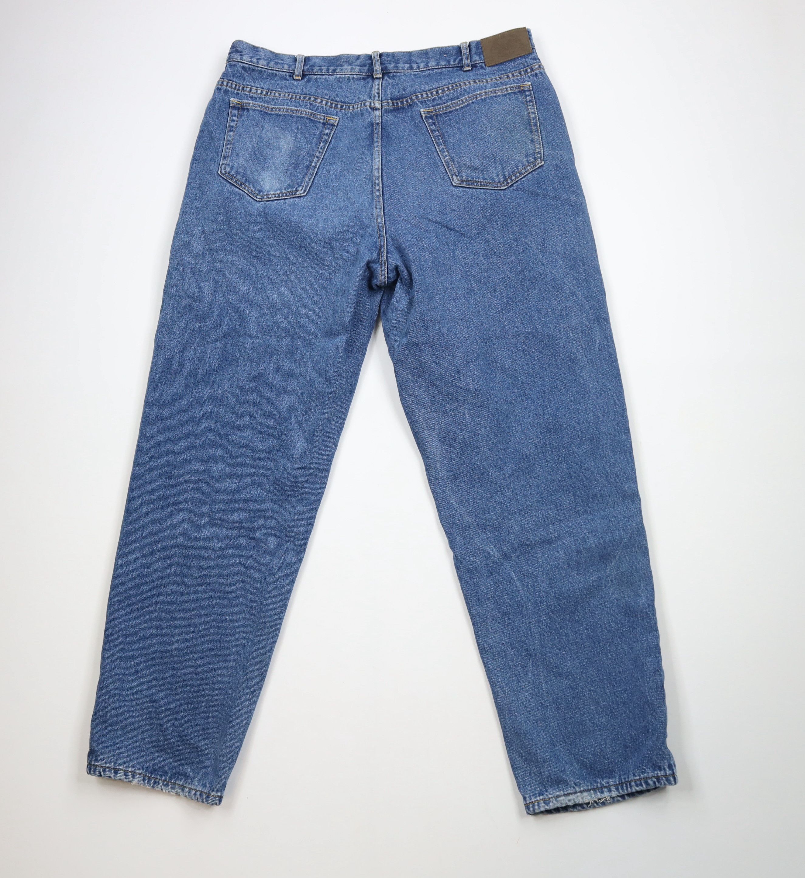 Cabelas × Vintage Vintage Cabelas Heavyweight Flannel Lined Denim Jeans Blue Size US 42 / EU 58 - 9 Thumbnail