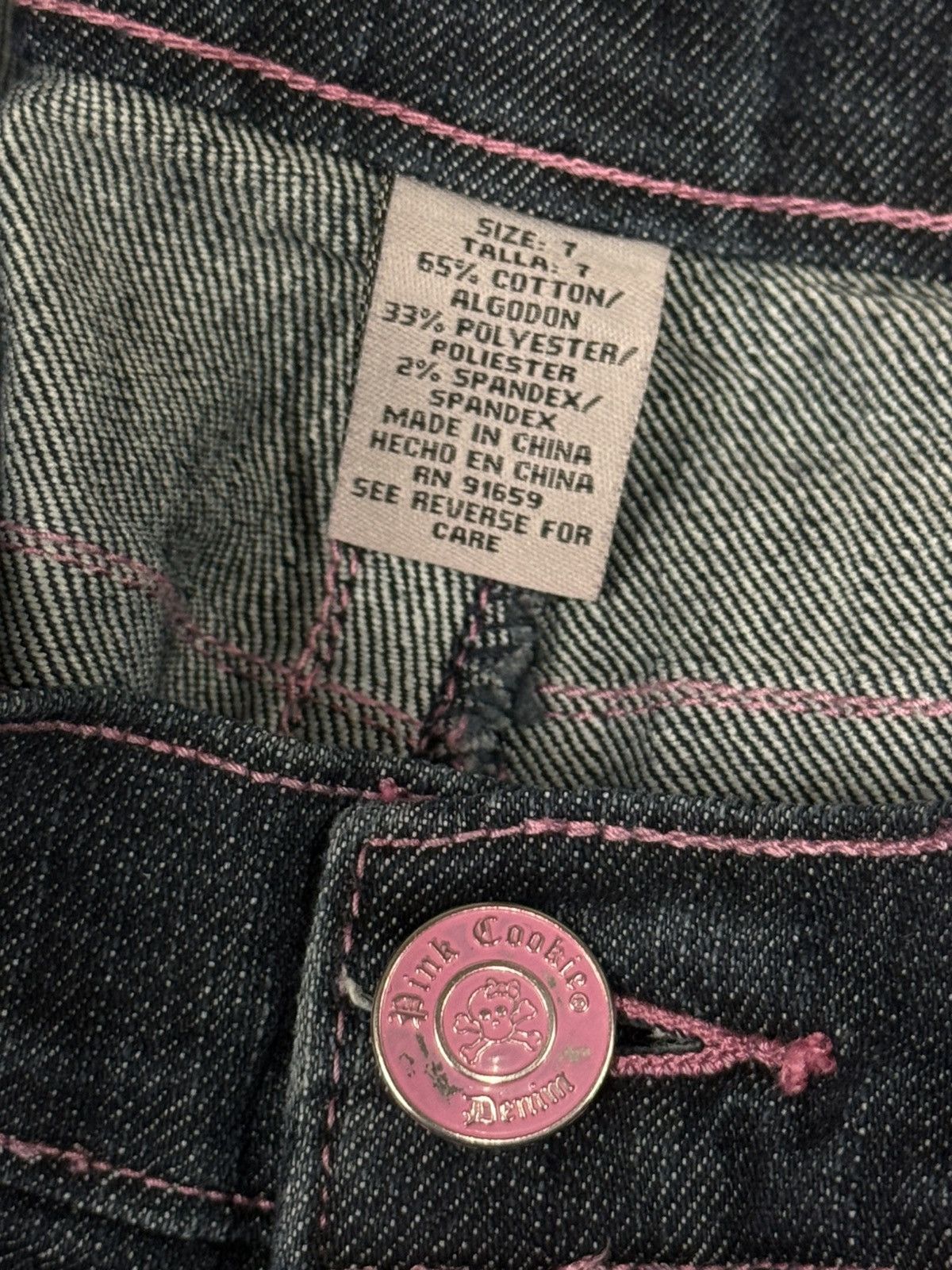 Juicy Couture Jeans RARE Juicy Couture Denim Paint Angel Wings Pink Y2K Jeans 28 Size 28" / US 6 / IT 42 - 8 Thumbnail