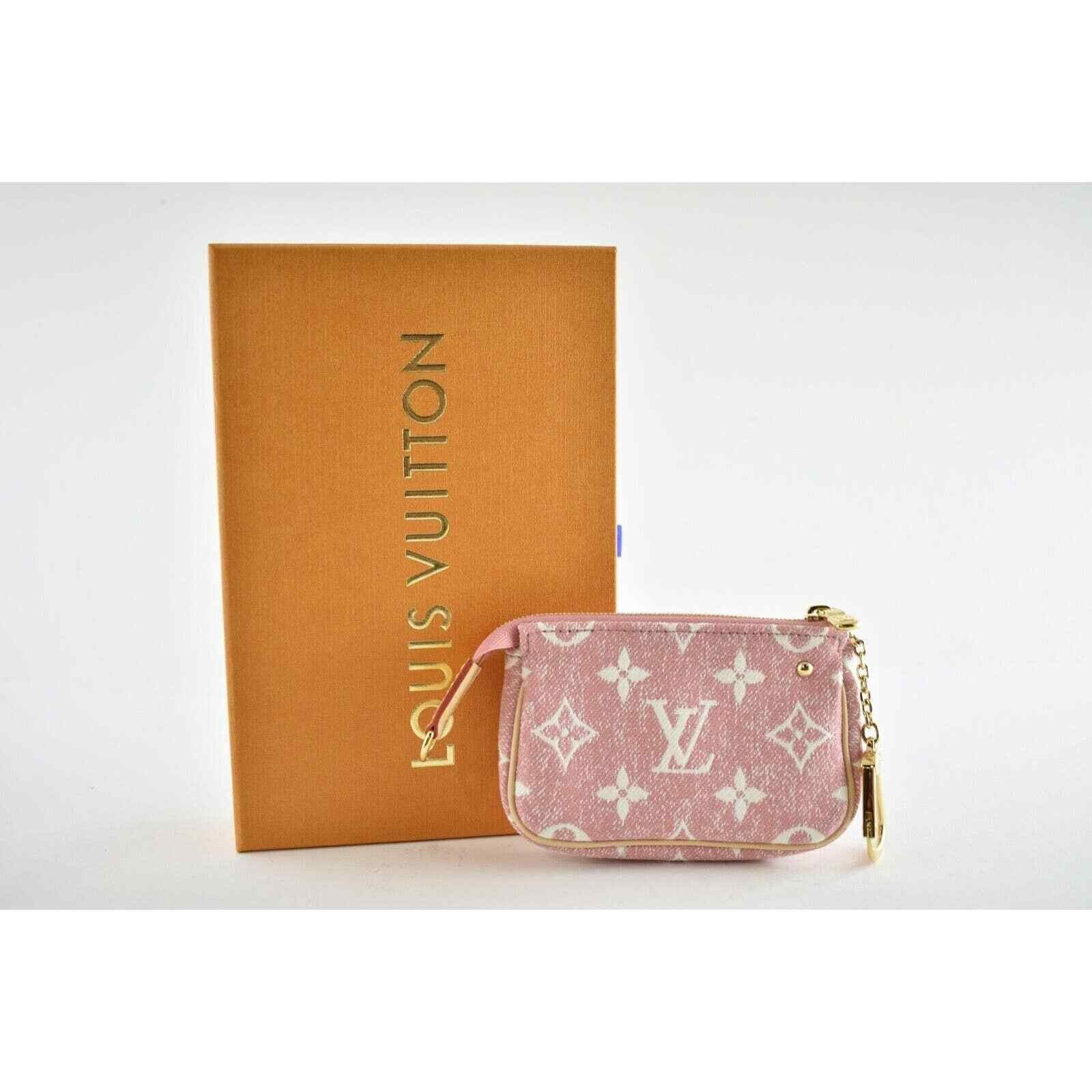 Louis Vuitton Louis Vuitton Denim Rose Pink Monogram Key Coin Purse Size ONE SIZE - 2 Thumbnail