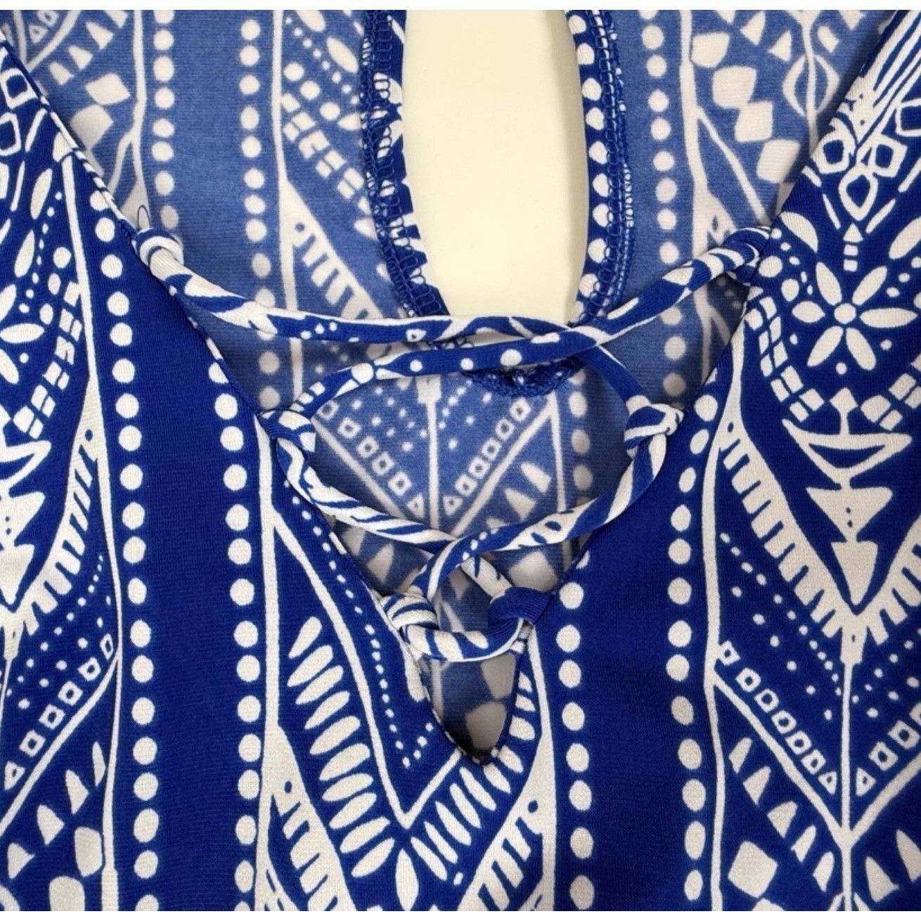 Other 41 Hawthorn Romper 3/4-Sleeve with Pockets V-Neck Blue Size Size 27" / US 4 / IT 40 - 3 Thumbnail