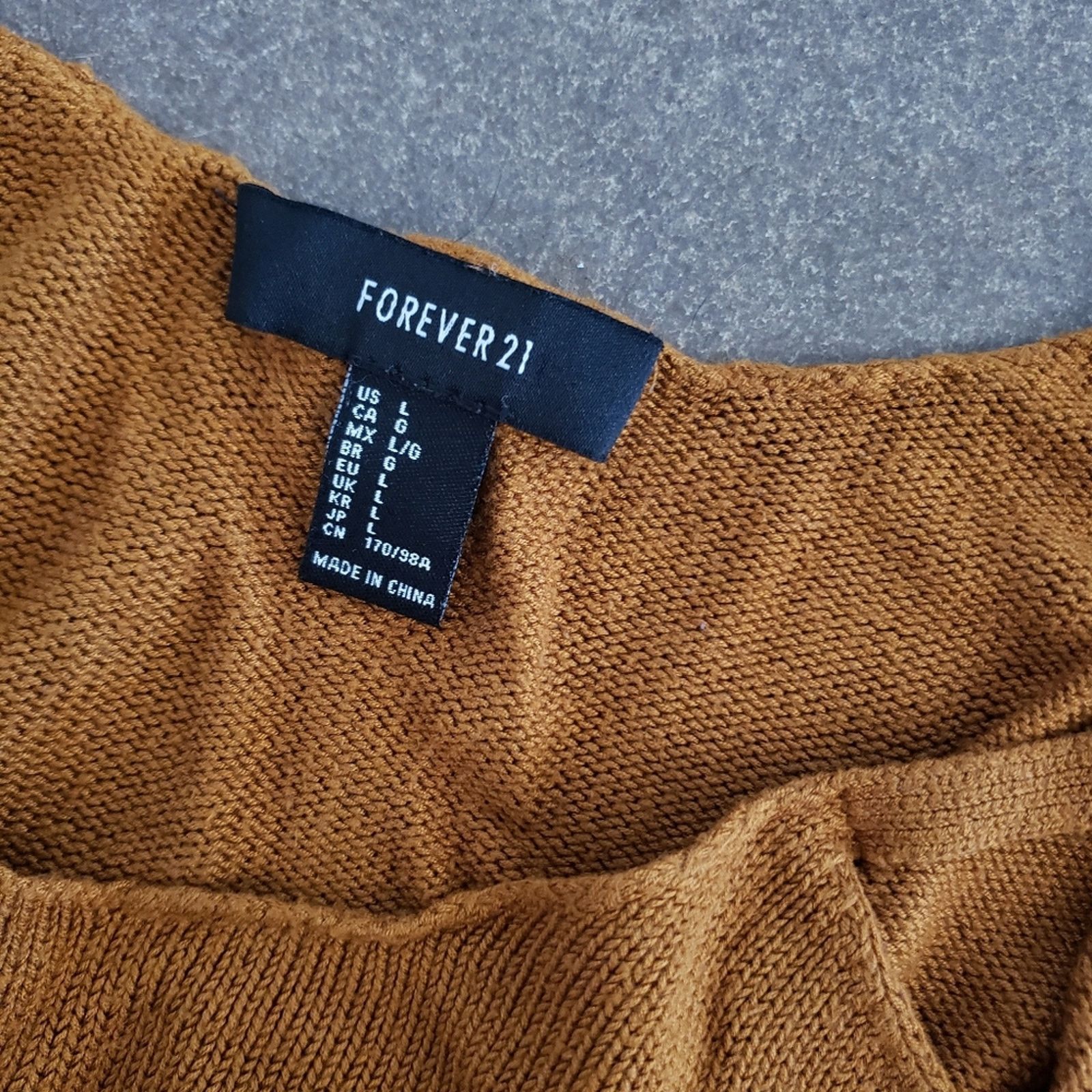 Forever 21 Burnt Orange | F21 | Cropped Knit Tank Size L / US 10 / IT 46 - 3 Thumbnail