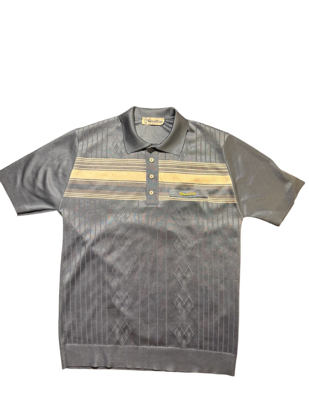 Vintage Vintage Polo / Golf Shirt - Shiny Blue Size US L / EU 52-54 / 3 - 1 Thumbnail