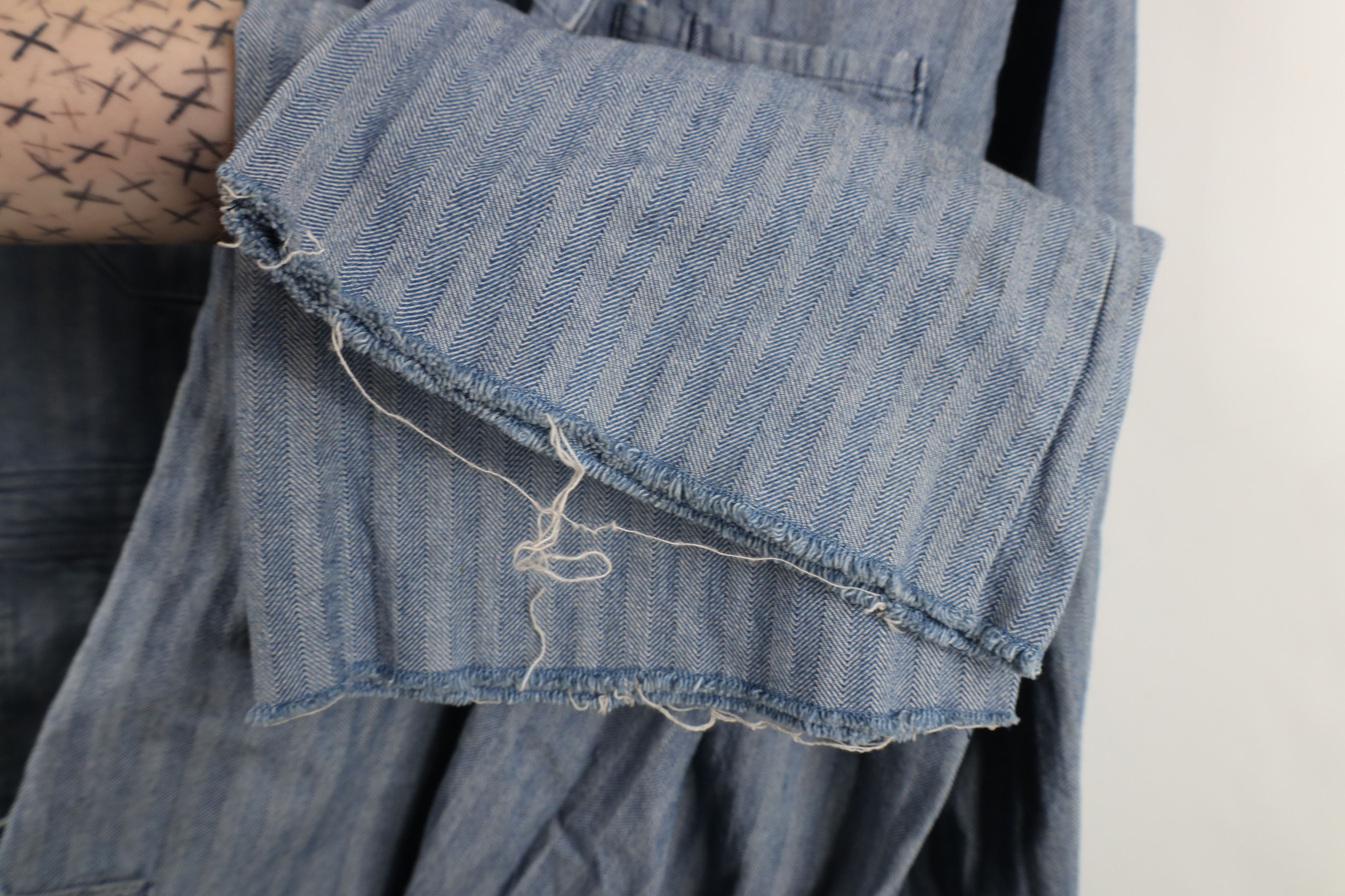 Walls Vintage 70s 80s Walls HBT Herringbone Twill Coveralls Bibs Size US 36 / EU 52 - 20 Thumbnail