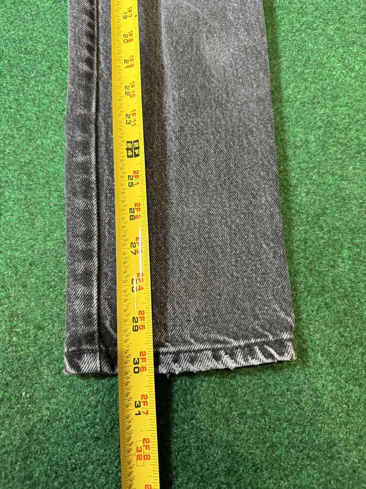 Vintage Vintage 70s Nuovo Straight Taper Talon Zipper Black Jeans Size 26" / US 2 / IT 38 - 7 Thumbnail