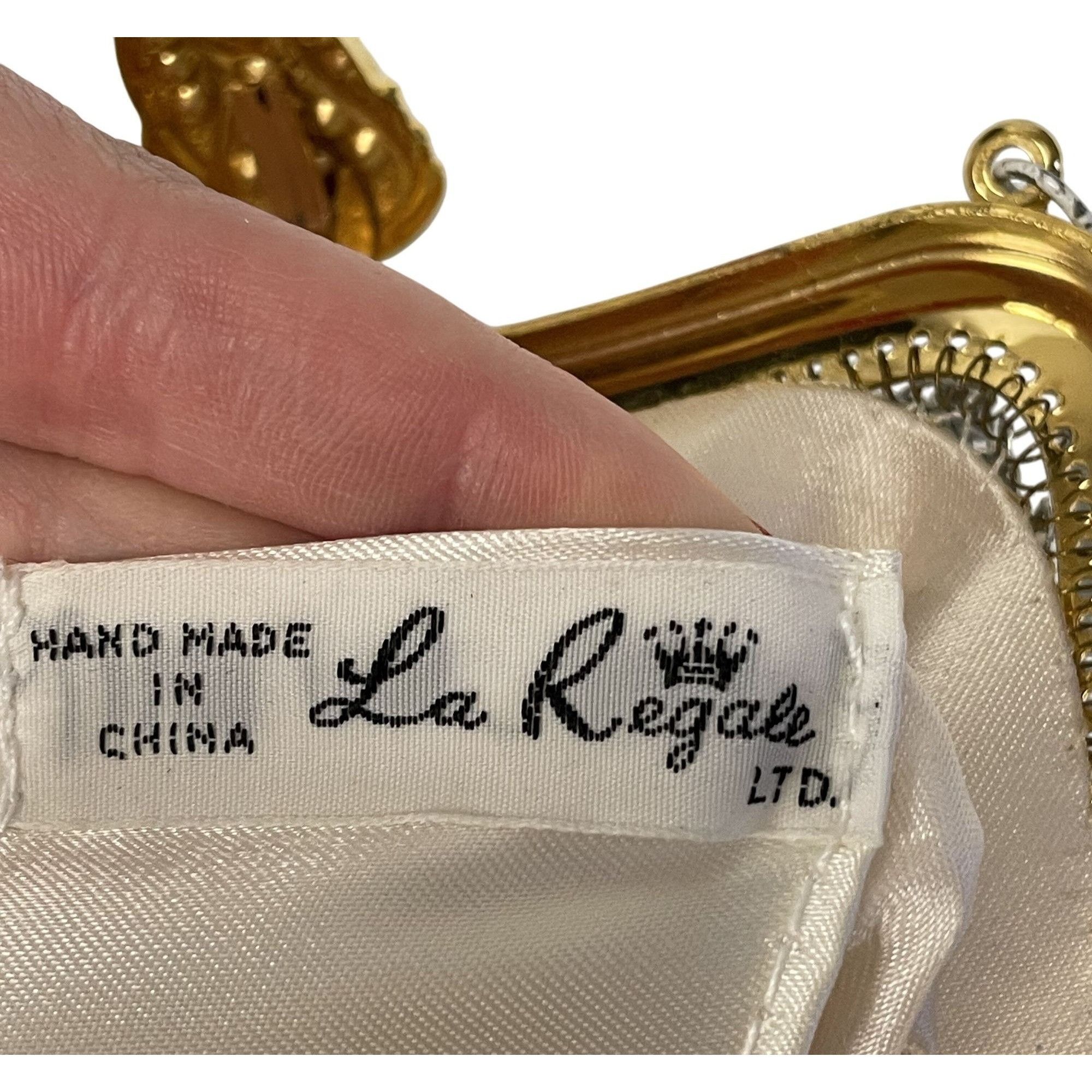 Other Vtg La Regale FORMAL Bag Shoulder Chain METAL Mesh Purse Size ONE SIZE - 5 Thumbnail