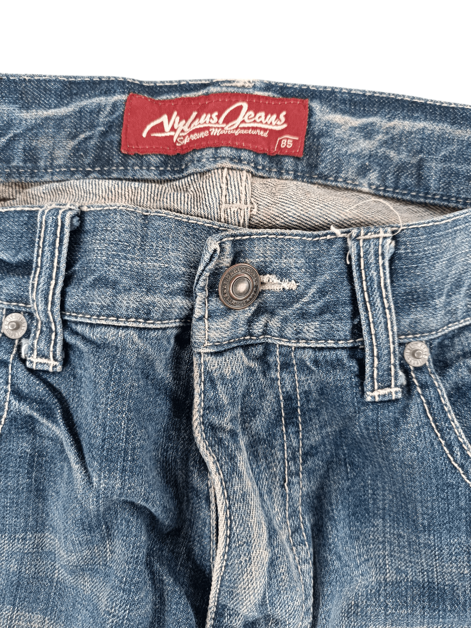 If Six Was Nine × Japanese Brand × Jean 🔥 VTG FLARED 🔥 Japanese Nylaus Rare Design Jeans Size US 30 / EU 46 - 15 Thumbnail