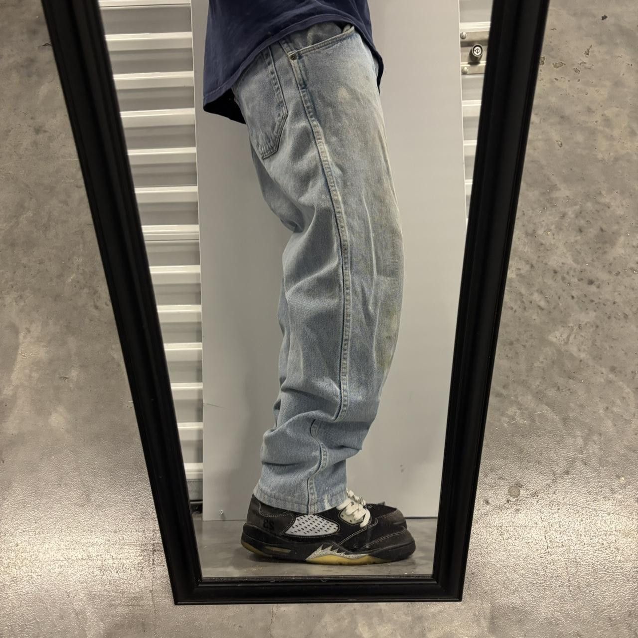 Japanese Brand × Vintage Crazy Vintage 90s Light Wash Essential Denim Jeans! Size US 34 / EU 50 - 2 Thumbnail