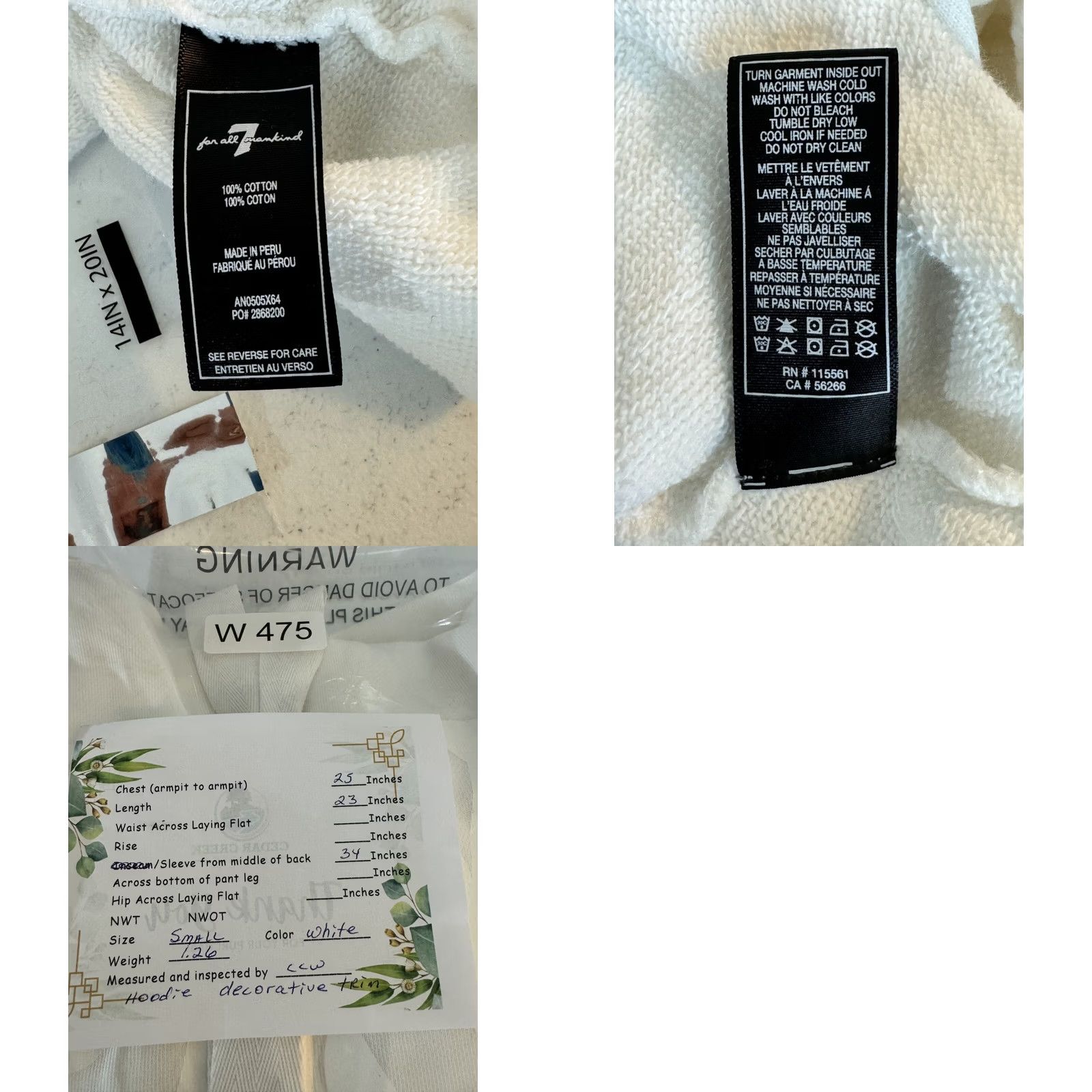7 For All Mankind VINTAGE Not applicable Size S / US 4 / IT 40 - 9 Thumbnail