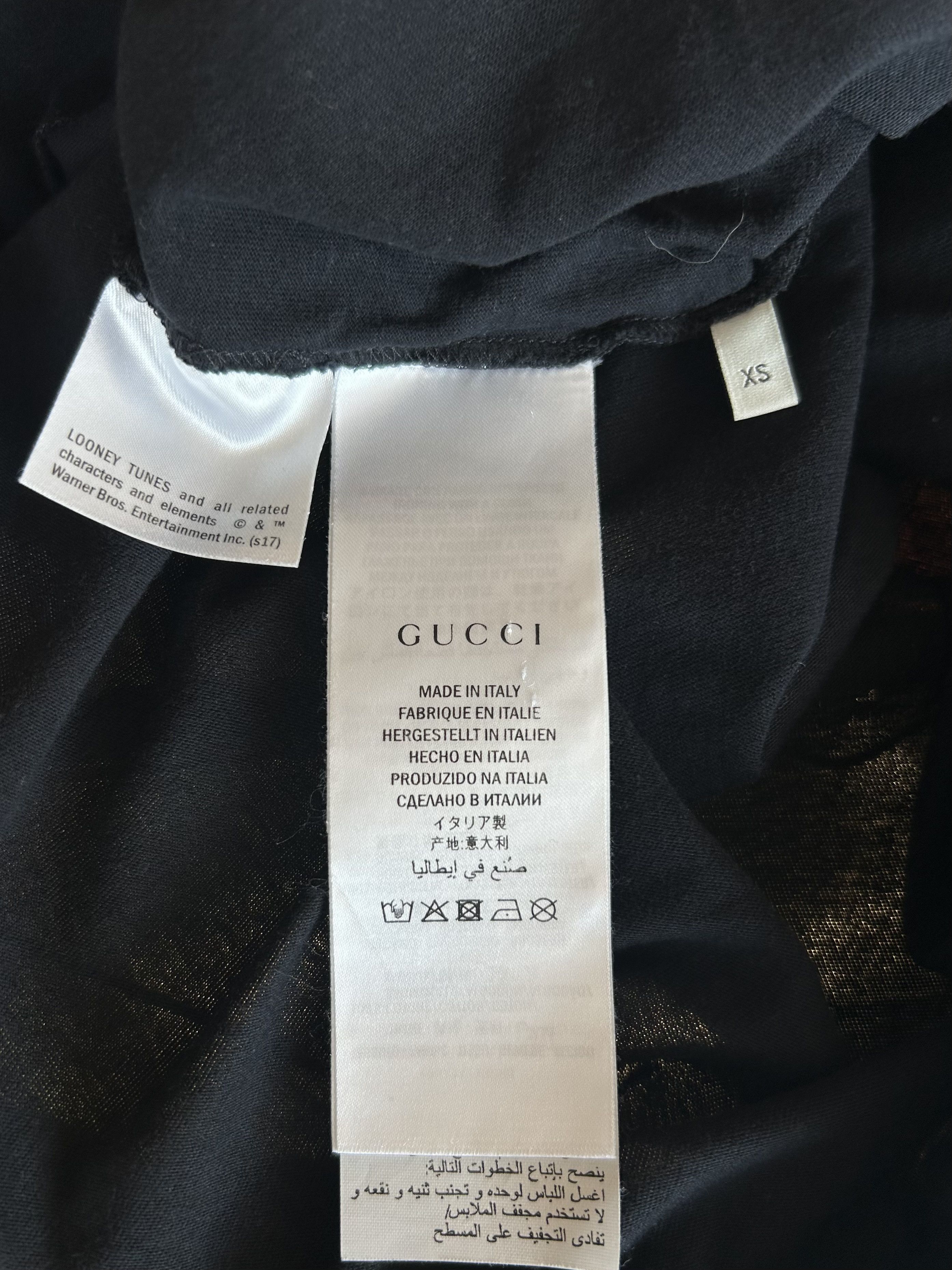 Gucci Gucci Black Sequin Bugs Bunny Graphic T-Shirt Size US XS / EU 42 / 0 - 4 Thumbnail