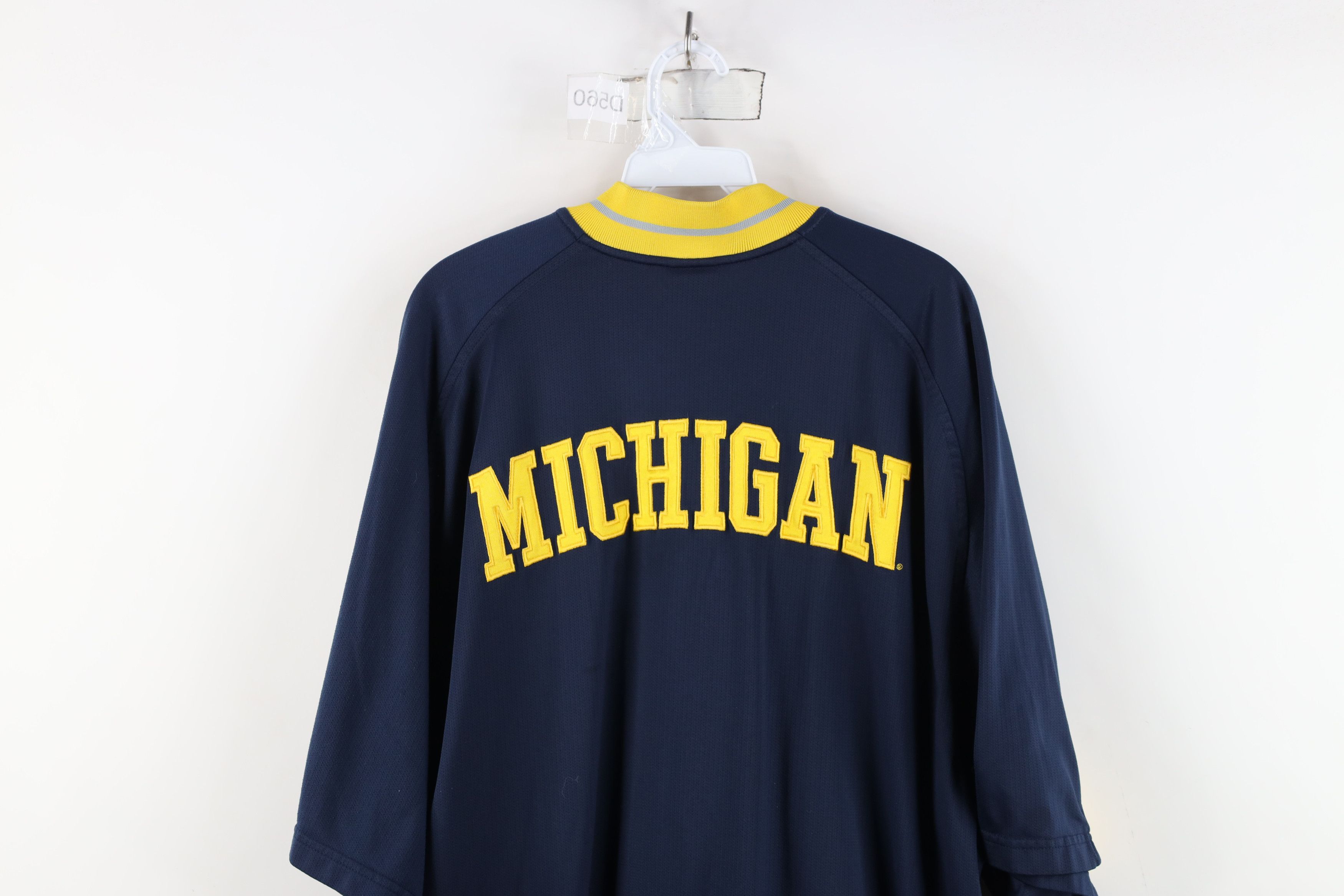Nike × Vintage Vintage Nike Elite University of Michigan Warm Up Jacket Size US L / EU 52-54 / 3 - 16 Thumbnail