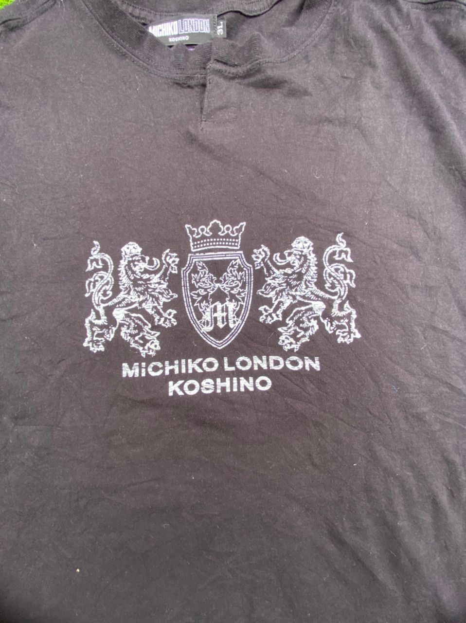 Michiko Koshino London Michiko London Koshino Tee Spellout Logo Size US XXL / EU 58 / 5 - 5 Thumbnail