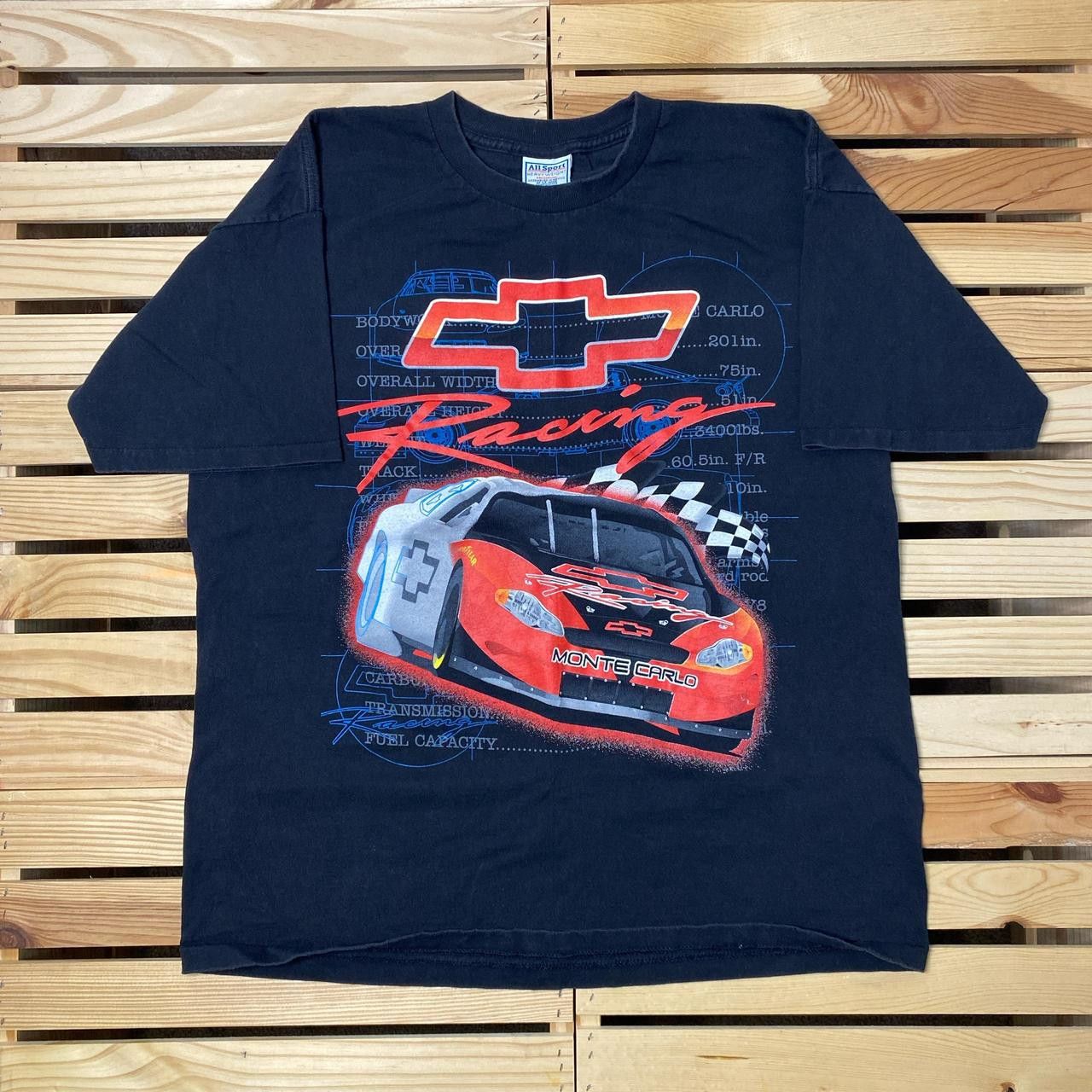 All Sport Vintage NASCAR x Chevy Racing Black Stock Car Tee Size XL Size US XL / EU 56 / 4 - 1 Thumbnail
