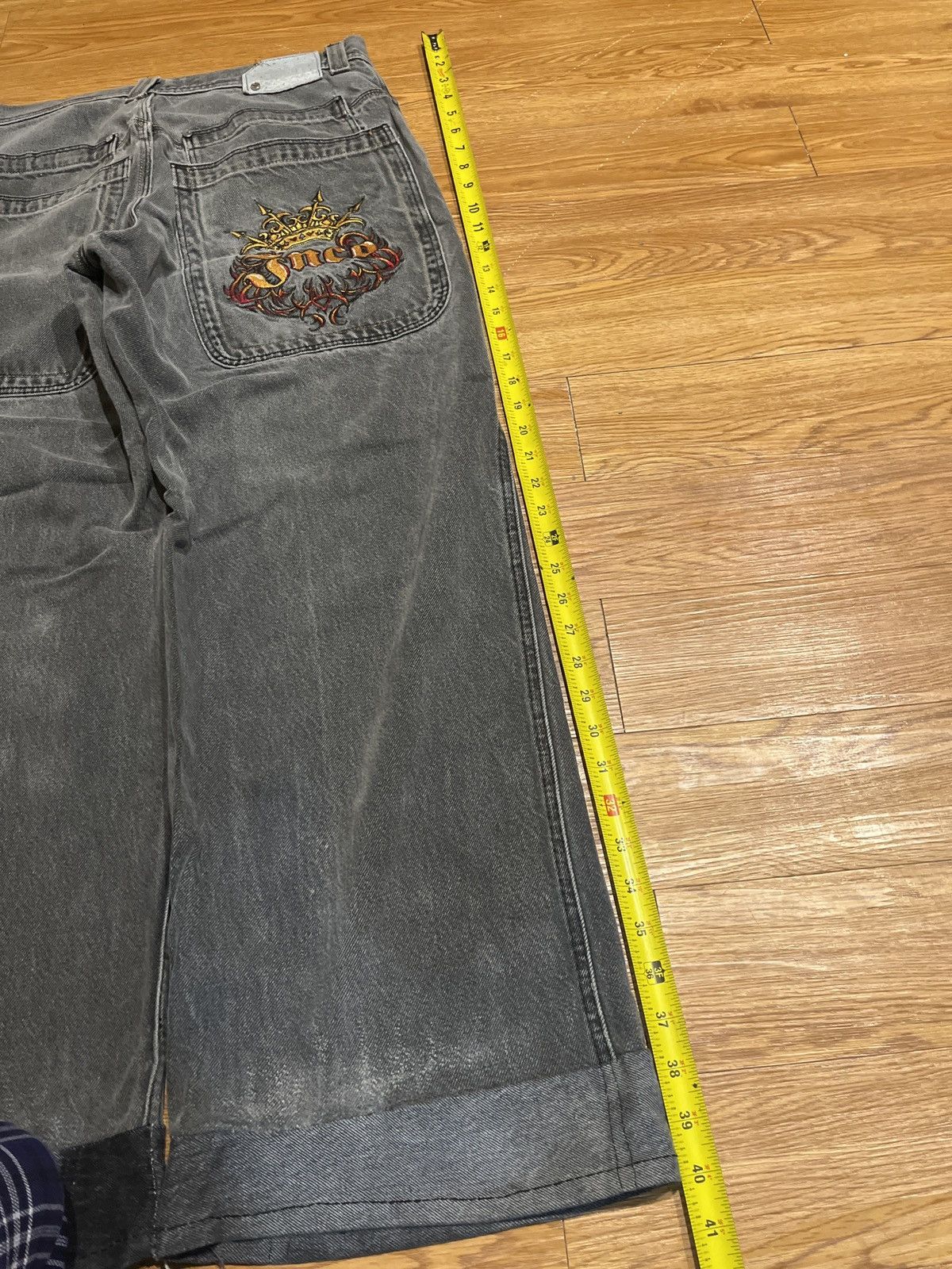 JNCO crazy baggy grey vintage jnco royal jeans EDIT, I FIXED HEMS Size US 34 / EU 50 - 6 Thumbnail