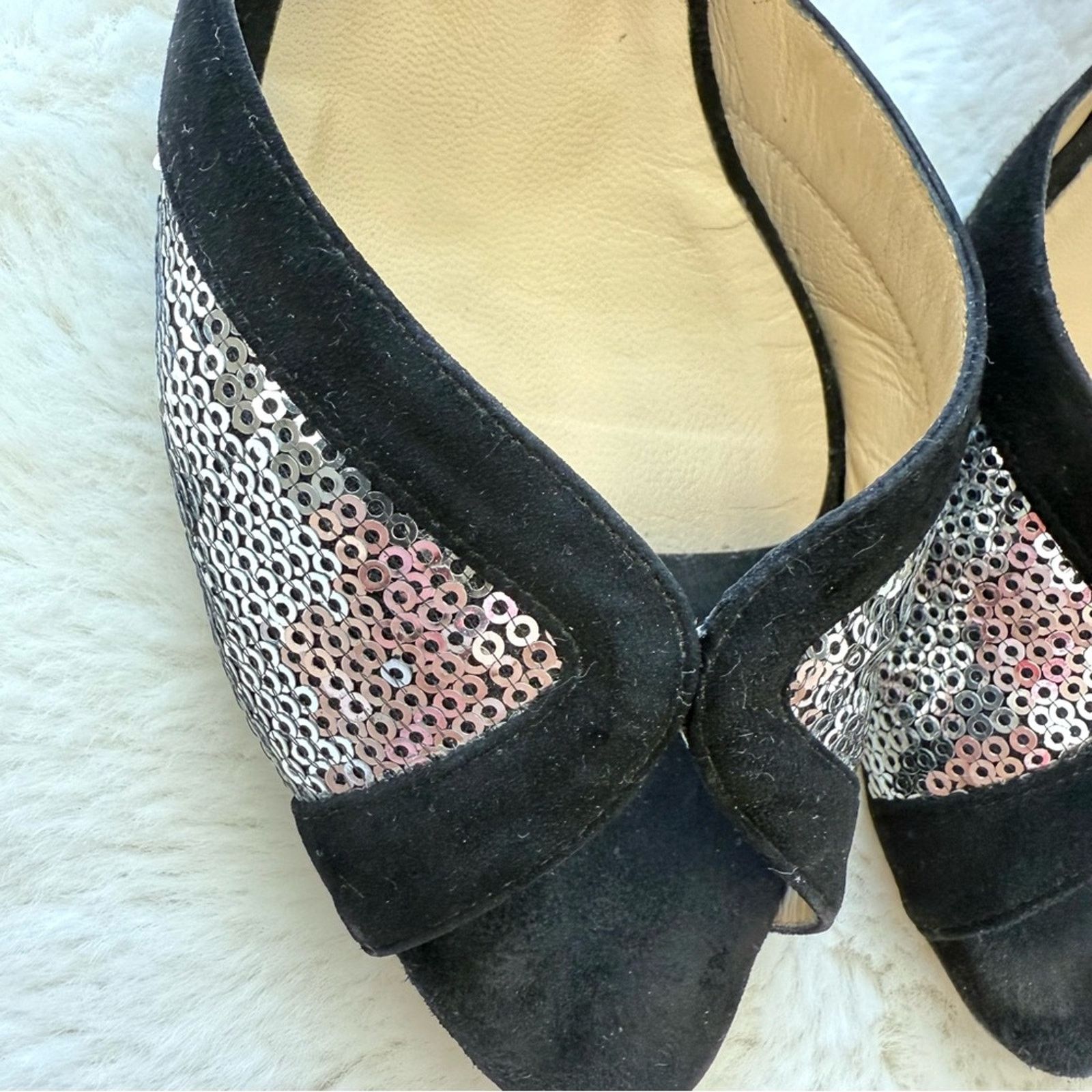 Jimmy Choo Jimmy Choo suede evening shoes women size 38 Authentic Size US 8 / IT 38 - 4 Thumbnail