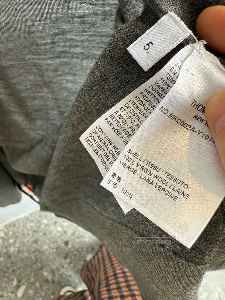 Thom Browne Thom Browne Gray sweater Size US XXL / EU 58 / 5 - 4 Thumbnail