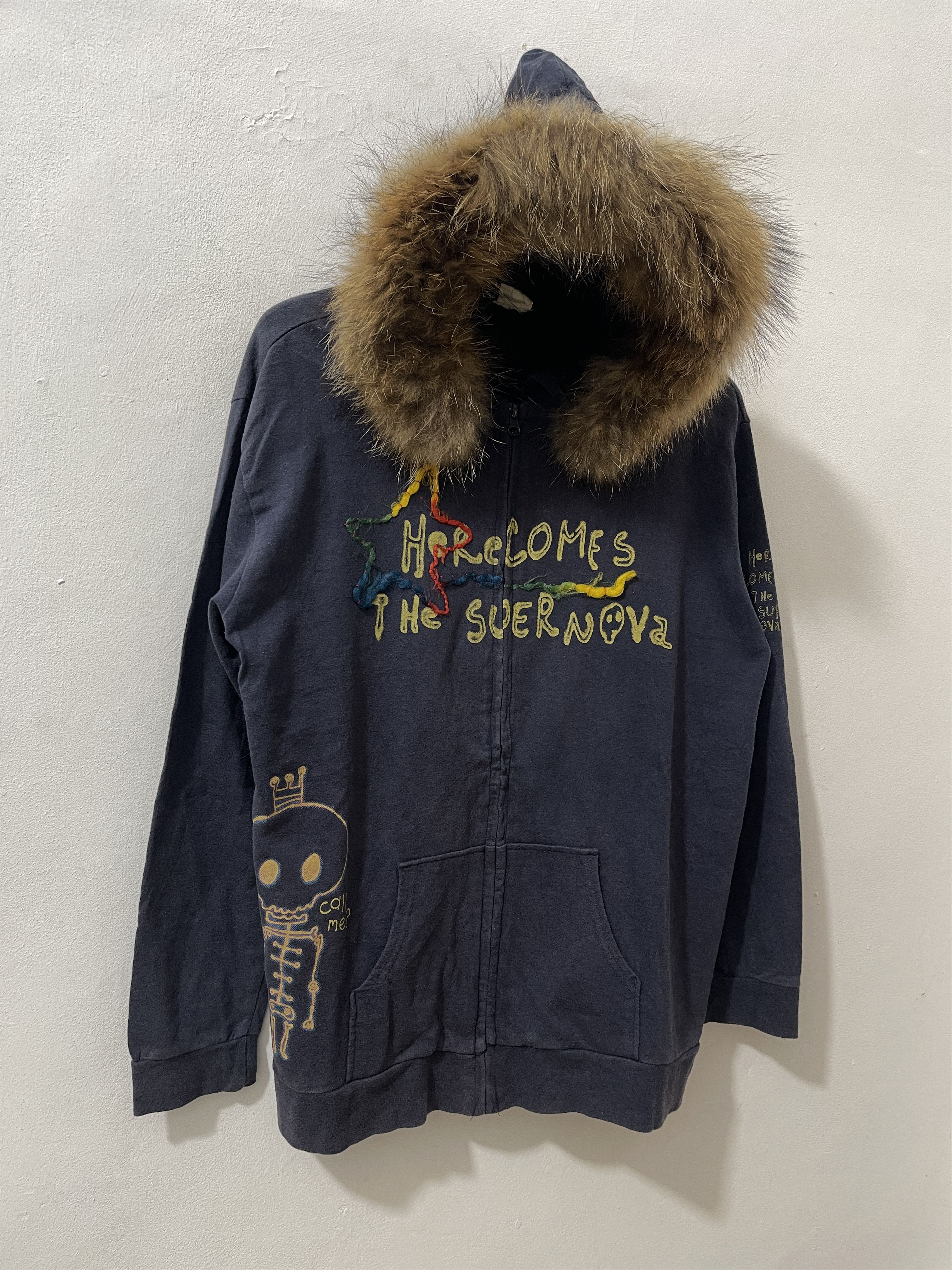 Japanese Brand Strange Haven Japan Archive Fur Vkei Style Hoodie Jacket Size US L / EU 52-54 / 3 - 3 Thumbnail