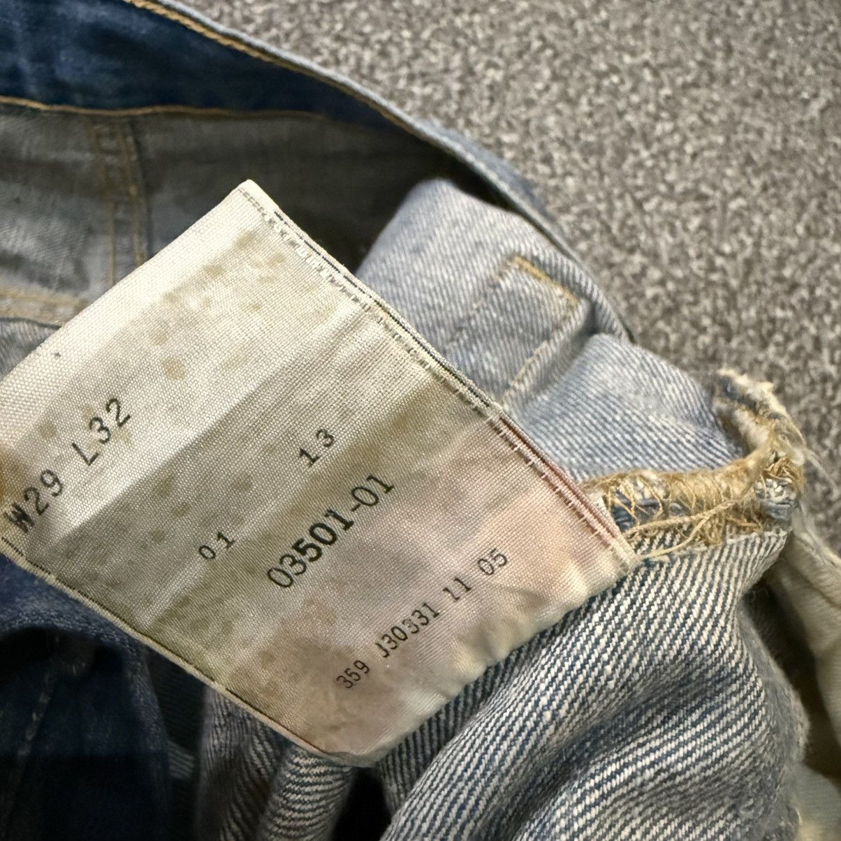 Levi's Vintage Clothing 🔥🇯🇵 Vintage 90s Japanese Levis 501 Distressed Denim Size US 29 - 18 Thumbnail