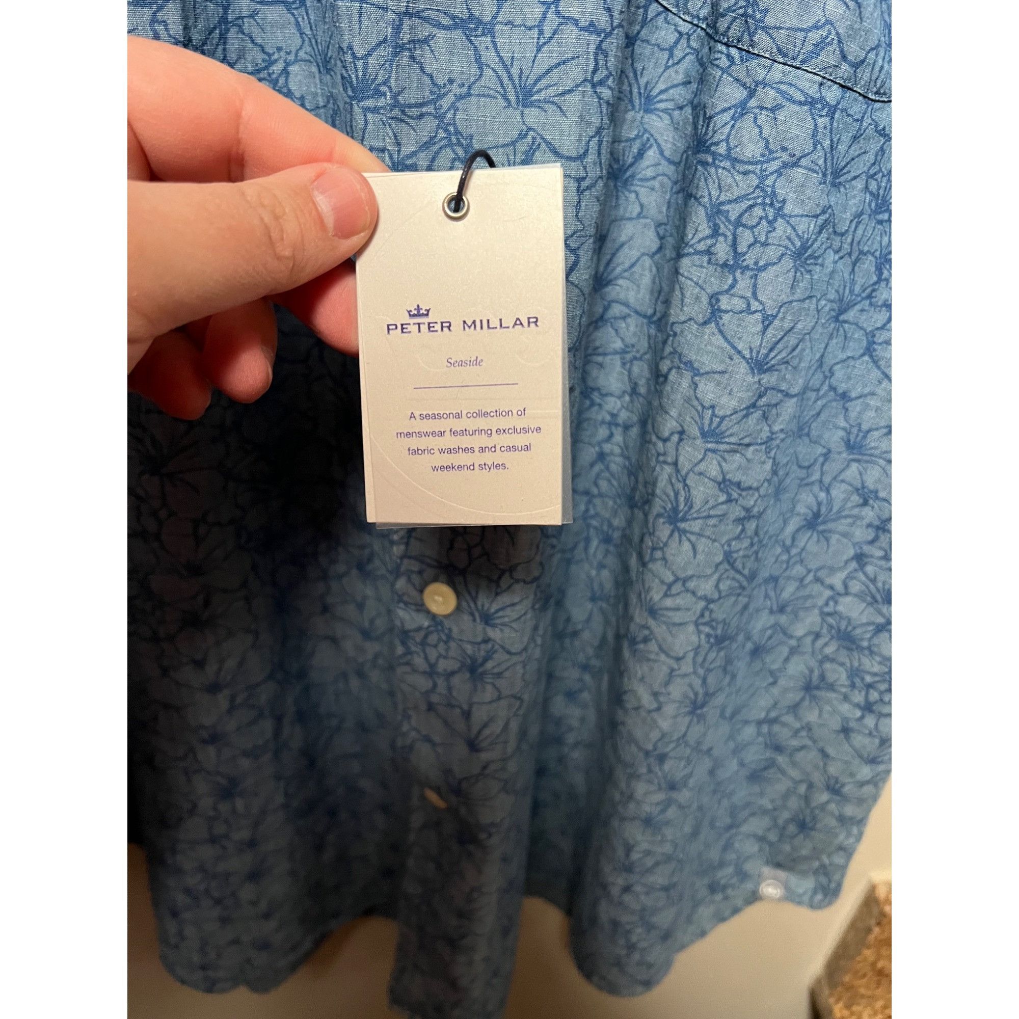 Peter Millar Peter Millar Seaside Short Sleeve Shirt - NWT - XL Size US XL / EU 56 / 4 - 3 Thumbnail