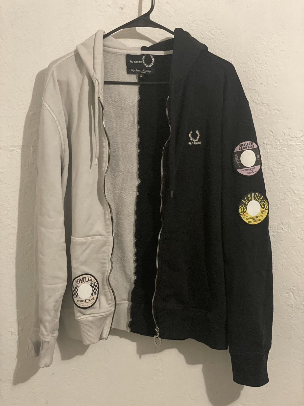 Fred Perry x Raf Simons Embroidered Oversized Polo Black