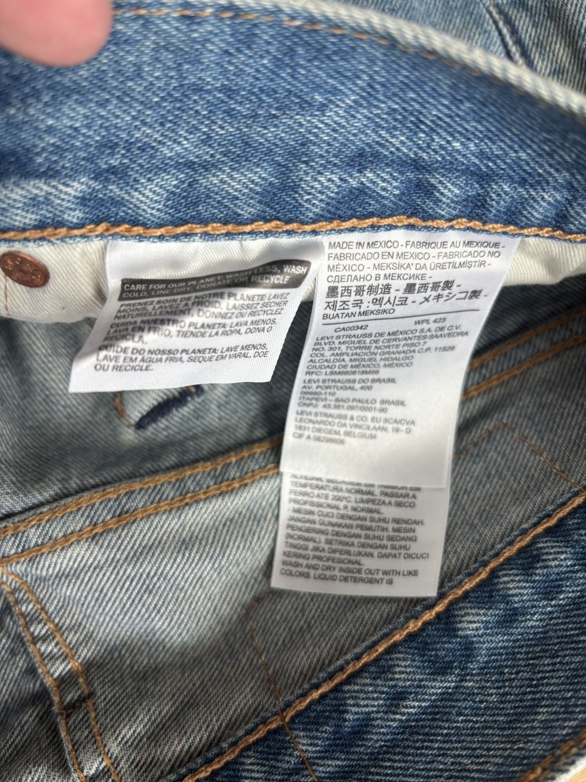 DENIM TEARS Denim Tears Bstroy Tears Lightwash Blue/Pink Jeans 30x32 Size US 30 / EU 46 - 15 Thumbnail