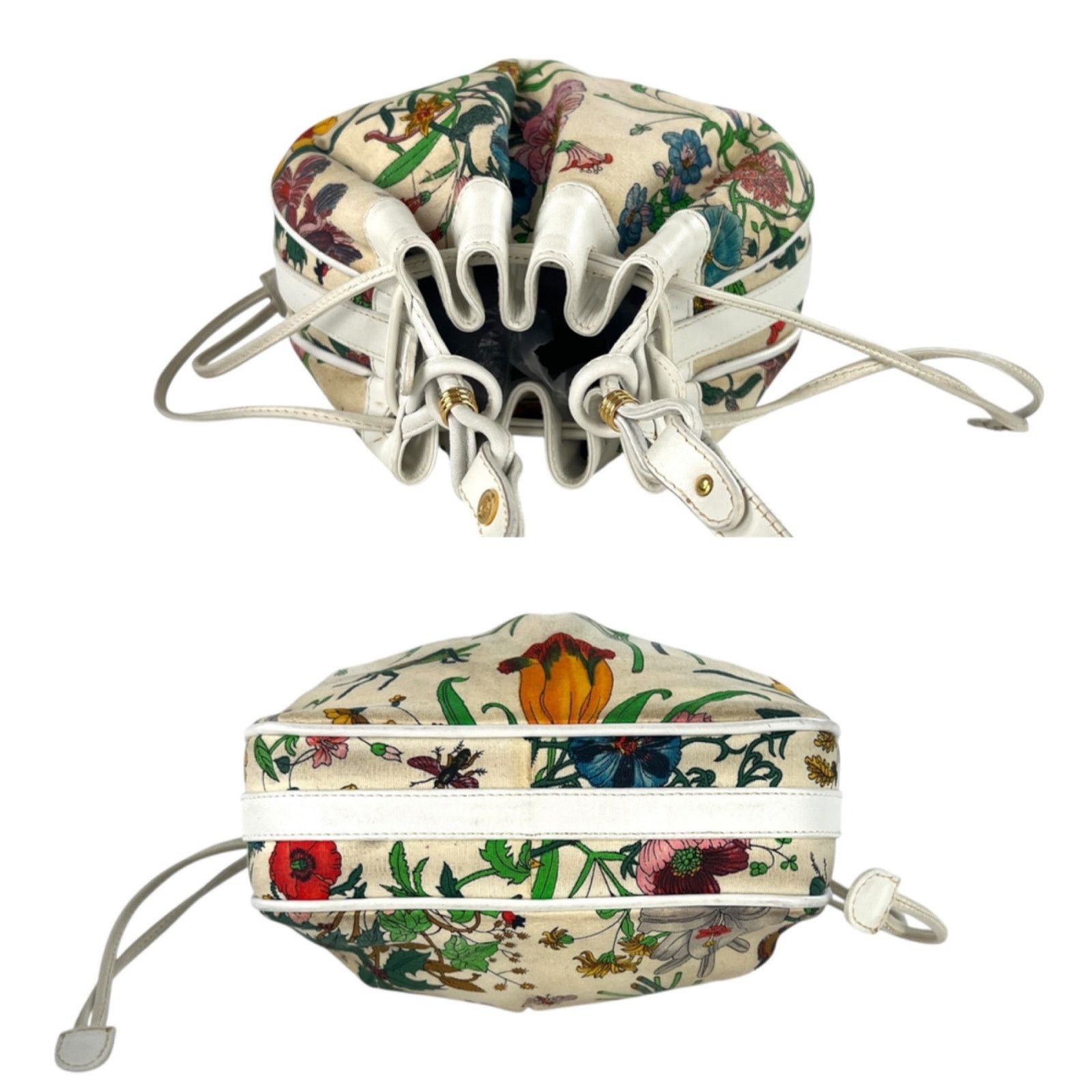 Gucci Gucci Vintage Flora Drawstring Crossbody Bag Size ONE SIZE - 5 Thumbnail