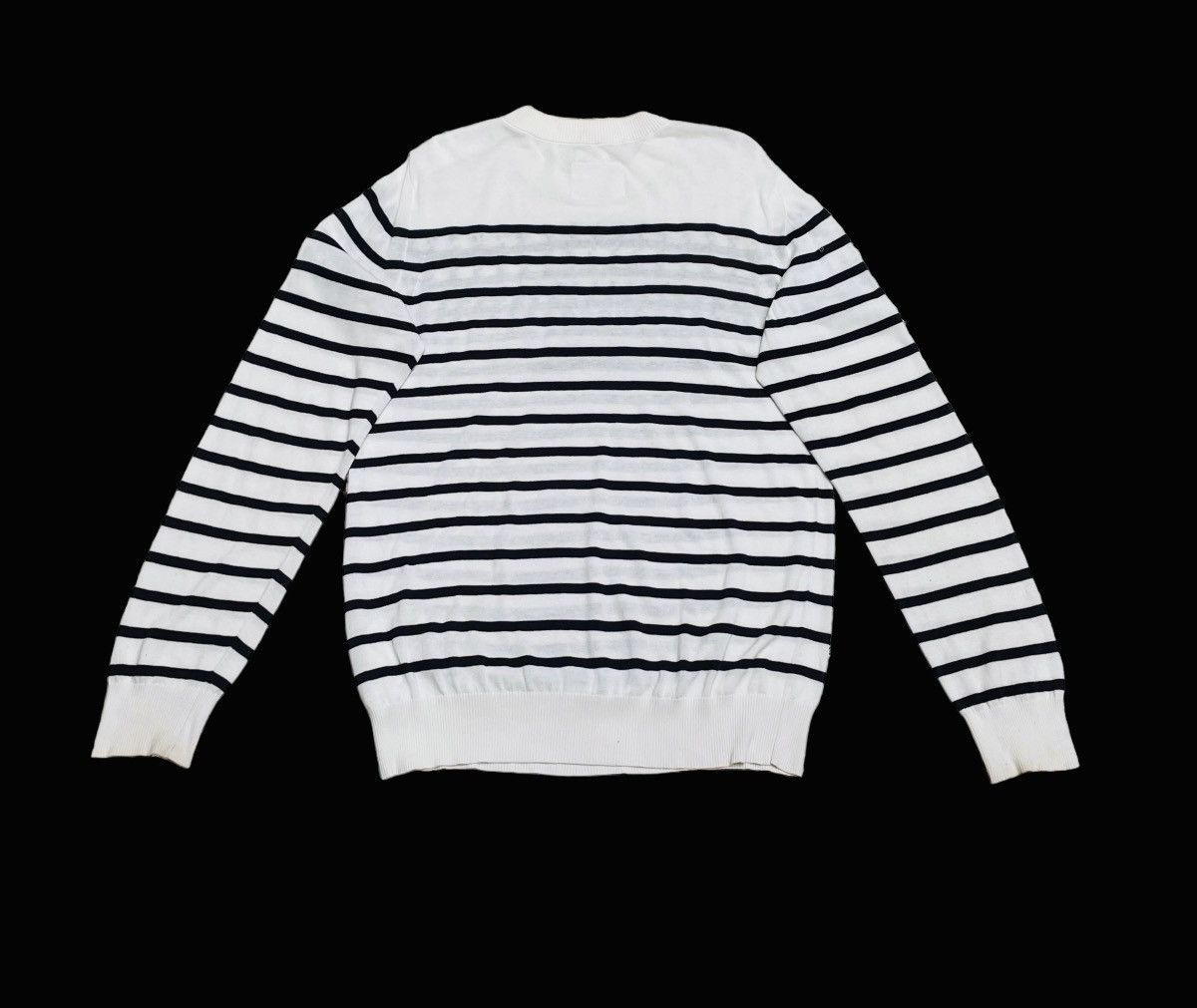 Designer × Sacai Rare Design Vintage Brand Sacai Stripe Knit Sweater 2000s Size US L / EU 52-54 / 3 - 2 Thumbnail