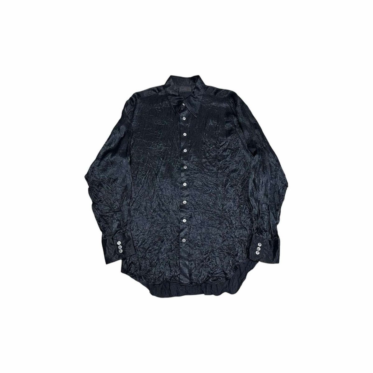 If Six Was Nine × Japanese Brand 🔥Sick Y2K Comme Ca Du Mode Men Shirt Black Sheer Size US L / EU 52-54 / 3 - 3 Thumbnail