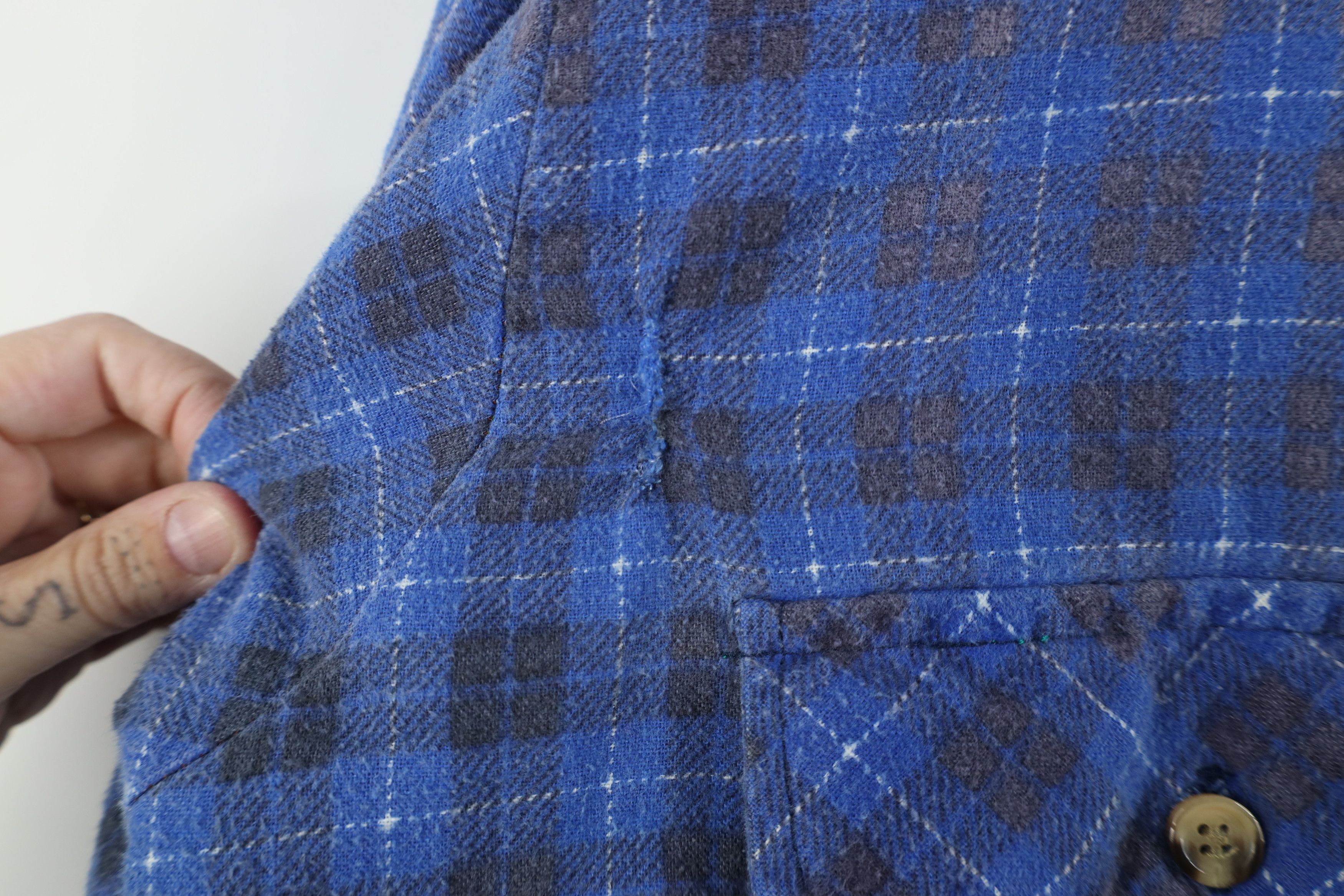 Lee Vintage 70s Lee Flannel Button Shirt Jacket Jac Shirt Size US L / EU 52-54 / 3 - 4 Thumbnail