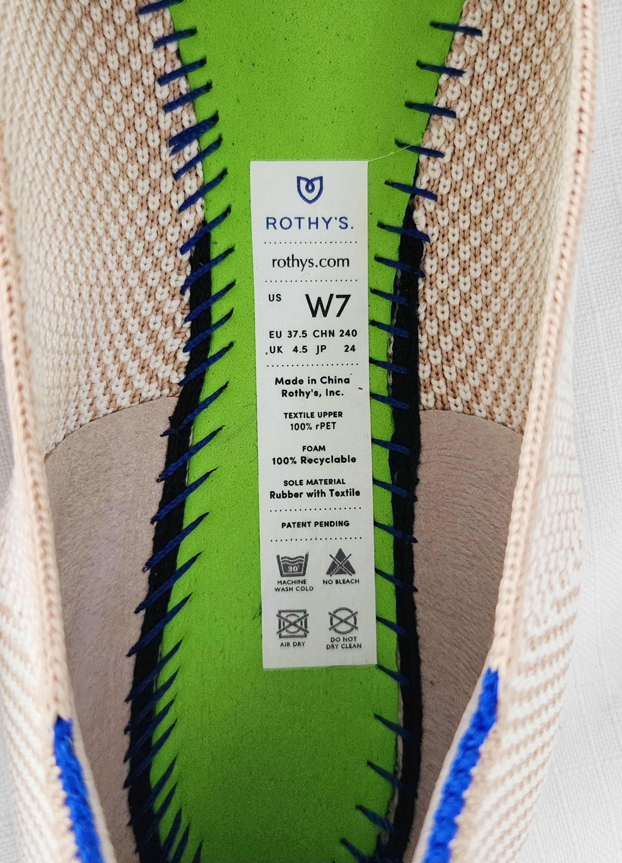 Designer ROTHYS Tuxedo ECO FRIENDLY THE SQUARE SLIP ON FLATS SIZE 7 Size US 7 / IT 37 - 10 Thumbnail