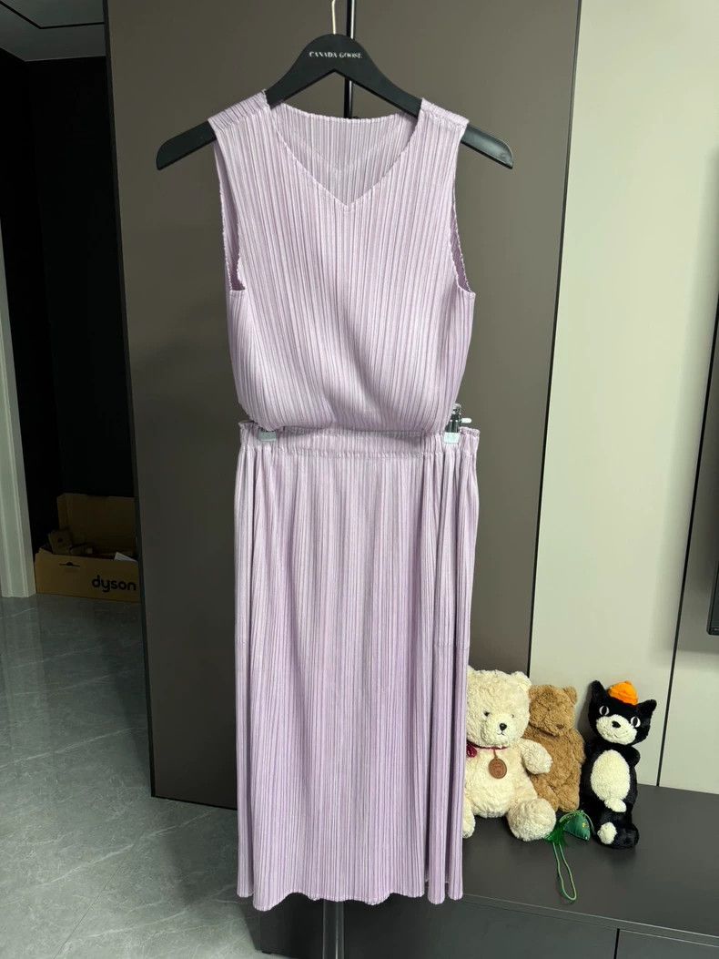 Issey Miyake Issey Miyake size:1 Taro purple vest dress Size S / US 4 / IT 40 - 1 Thumbnail