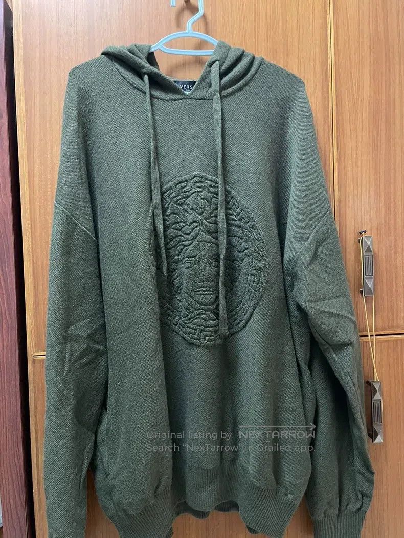 Versace Versace Green hooded-blend sweatshirt Size US XL / EU 56 / 4 - 1 Thumbnail
