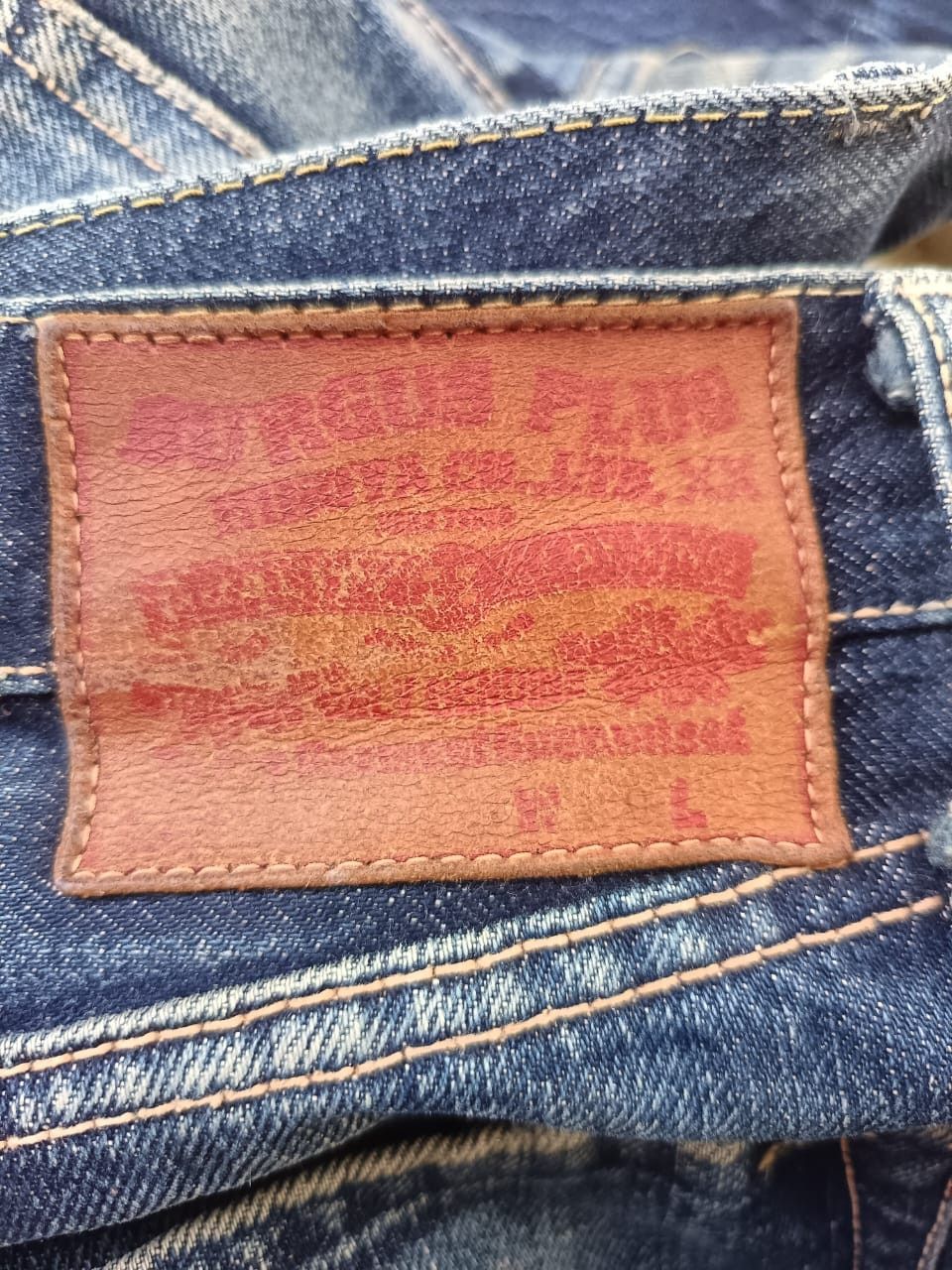 Japanese Brand Burgus plus nice distressed slevege jeans made in Japan Size US 29 - 3 Thumbnail