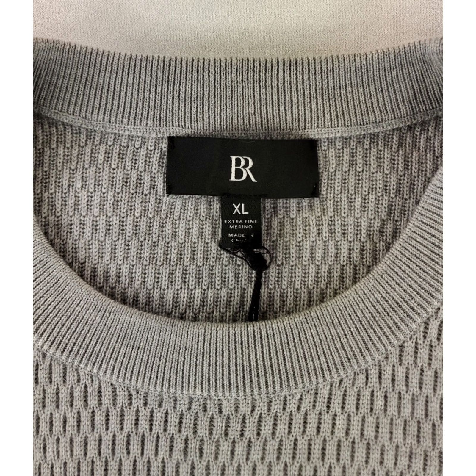 Banana Republic Banana Republic Sweater Gray Mens XL NWT Extra Fine Merino Pullover Size US XL / EU 56 / 4 - 2 Thumbnail