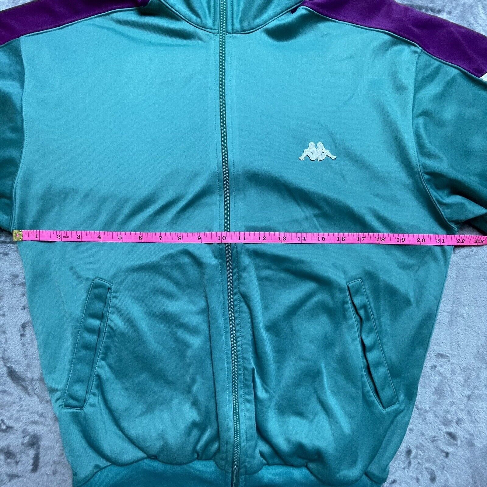 Kappa Kappa Track Jacket Large Teal Purple Logo Retro Italian Size US L / EU 52-54 / 3 - 6 Thumbnail