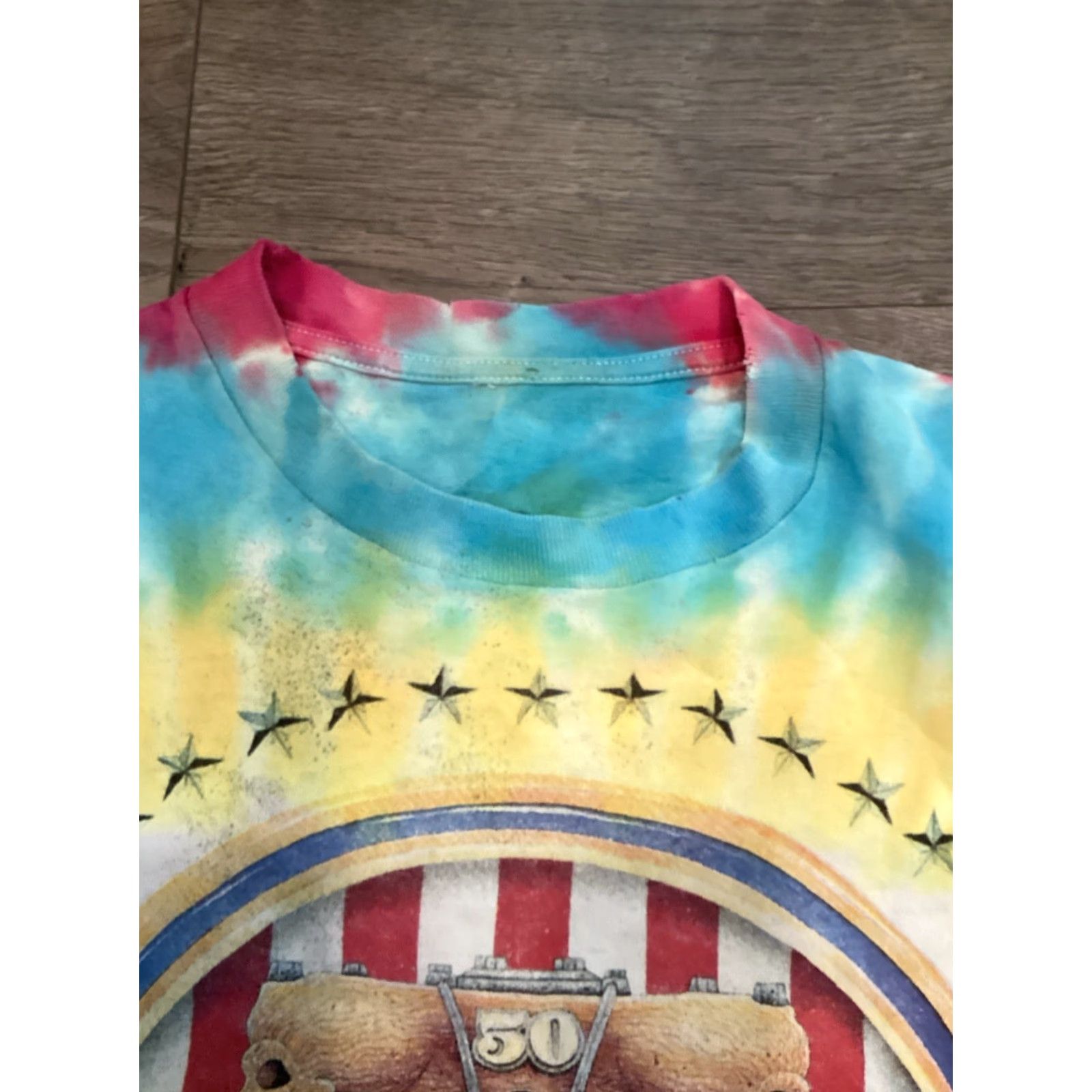 Vintage VINTAGE Grateful Dead Tie Dye Shirt L Dancing Bear Spectrum 50th 90s Music Mens Size US L / EU 52-54 / 3 - 3 Thumbnail