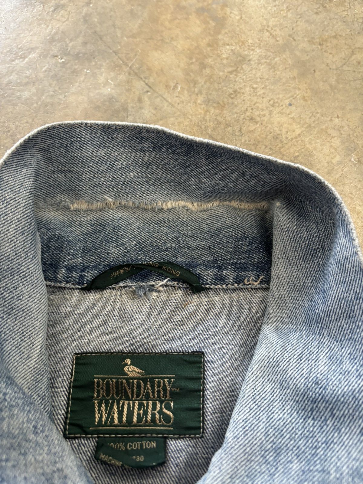 Japanese Brand BOUNDARY WATERS Denim jacket Size US XL / EU 56 / 4 - 9 Thumbnail