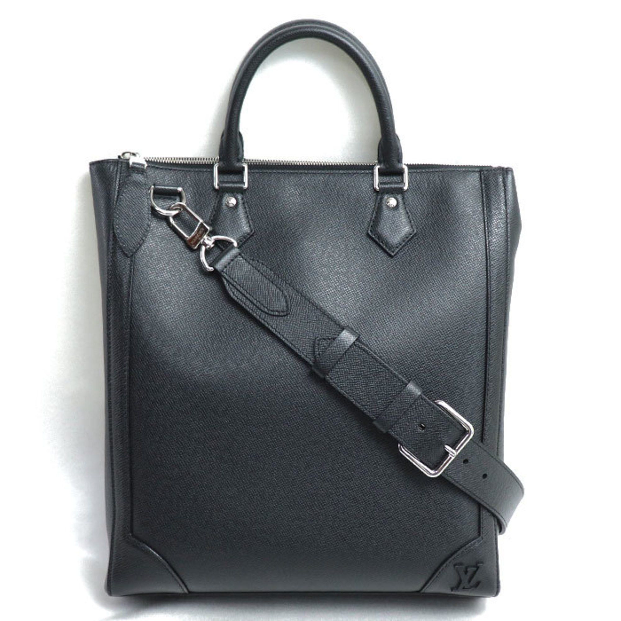 Louis Vuitton Louis Vuitton Vertical Tote 2-Way Shoulder Bag Taiga Black M30811 IC Chip Men's Size ONE SIZE - 1 Thumbnail