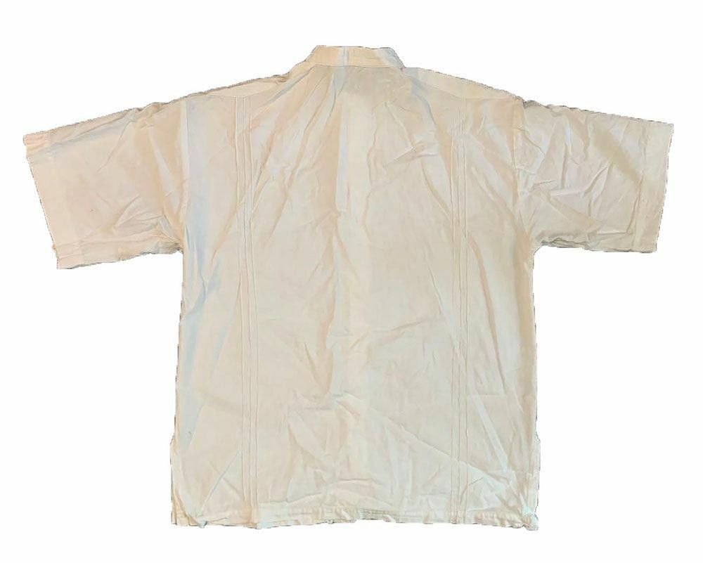 Designer Pre Owned White Hand Made Men'S Guayabera L Size US L / EU 52-54 / 3 - 2 Thumbnail