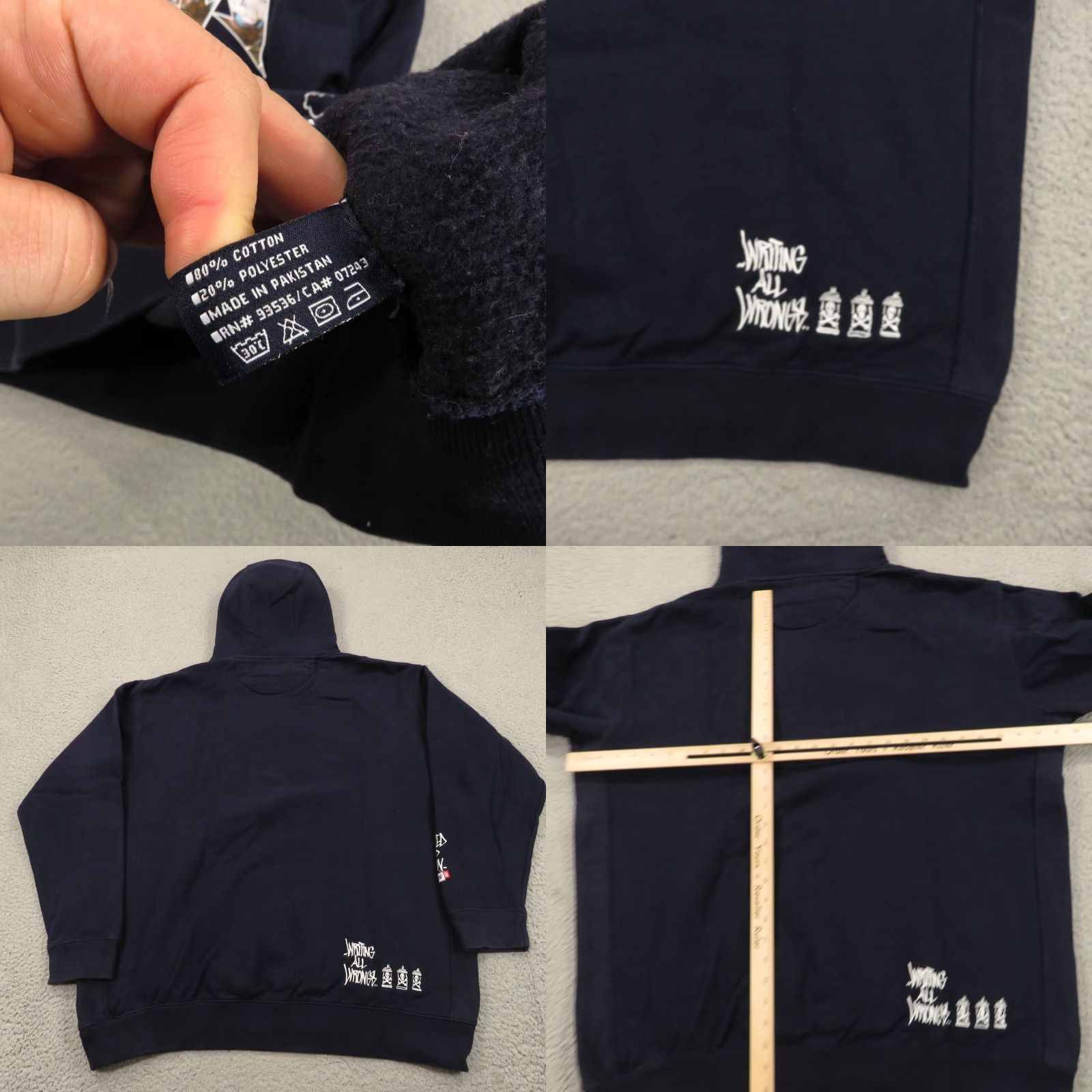 Ecko Unltd. VINTAGE ECKO UNLTD Hoodie Mens XL Blue Logo Graffiti Grunge 90s Skater Pockets Zipper Hoodie Size US XL / EU 56 / 4 - 8 Thumbnail