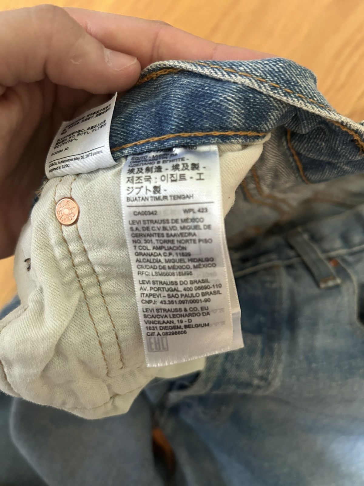 Levi's Levis 501 93’ Light Wash Denim Jeans 32x32 Size US 32 / EU 48 - 5 Thumbnail